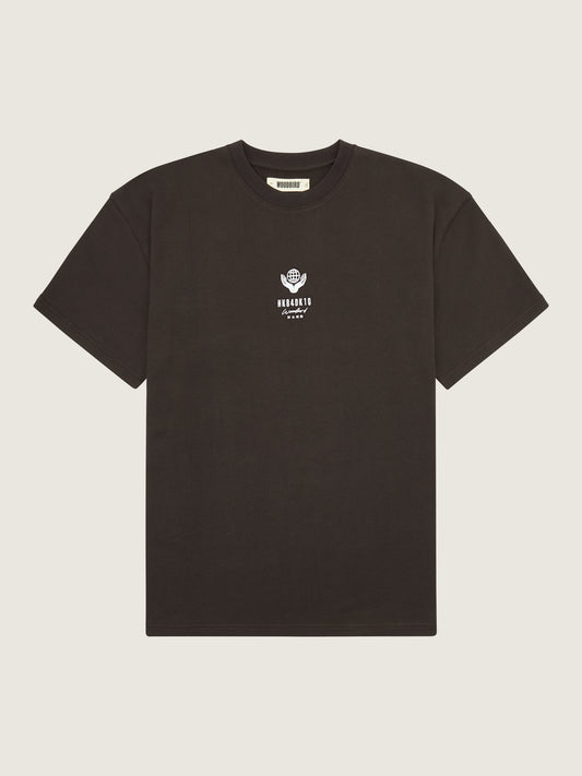 Woodbird WBBose Sweat Tee T-Shirts Chocolate brown