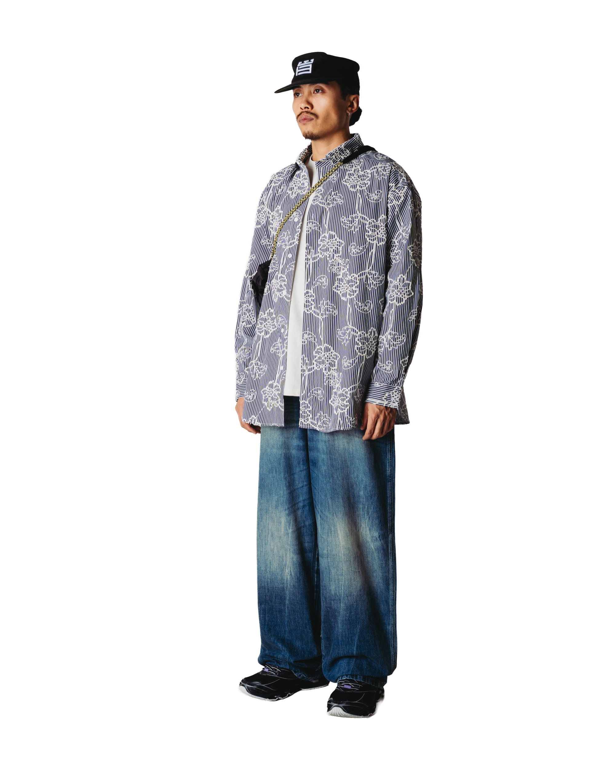 Woodbird WBBrooks EMB Shirt Shirts Black-White