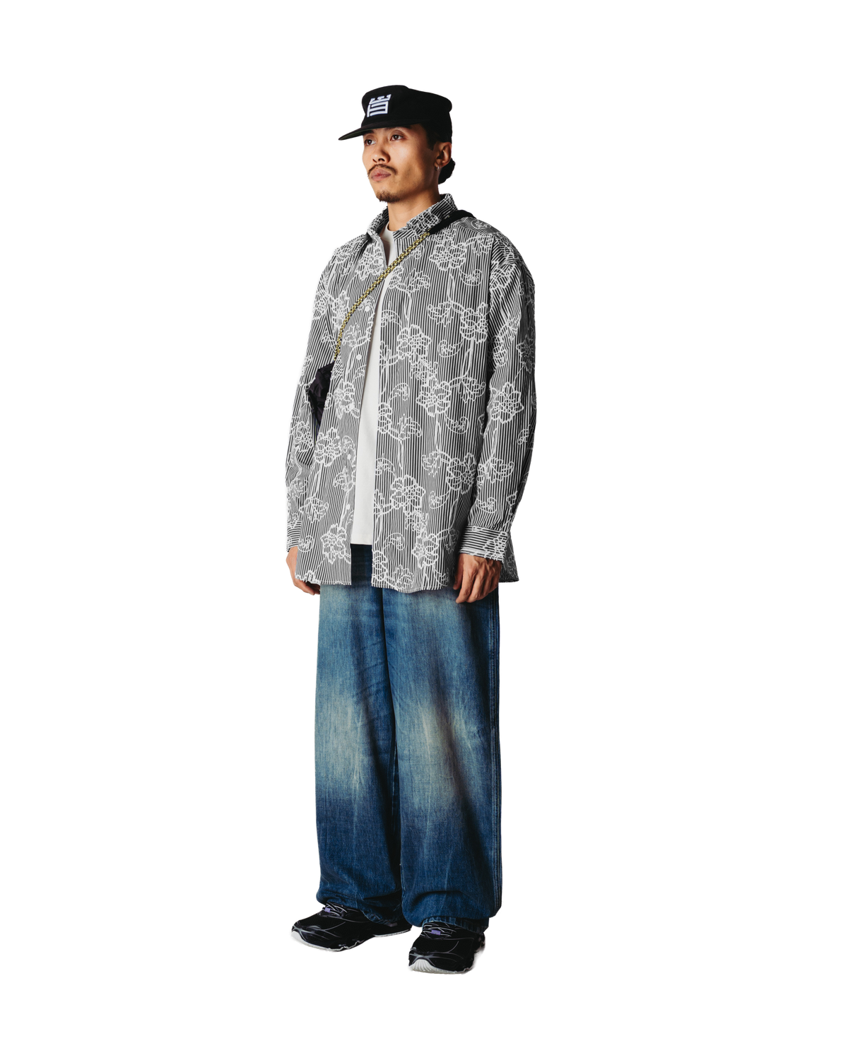 Woodbird WBBrooks EMB Shirt Shirts Black-White