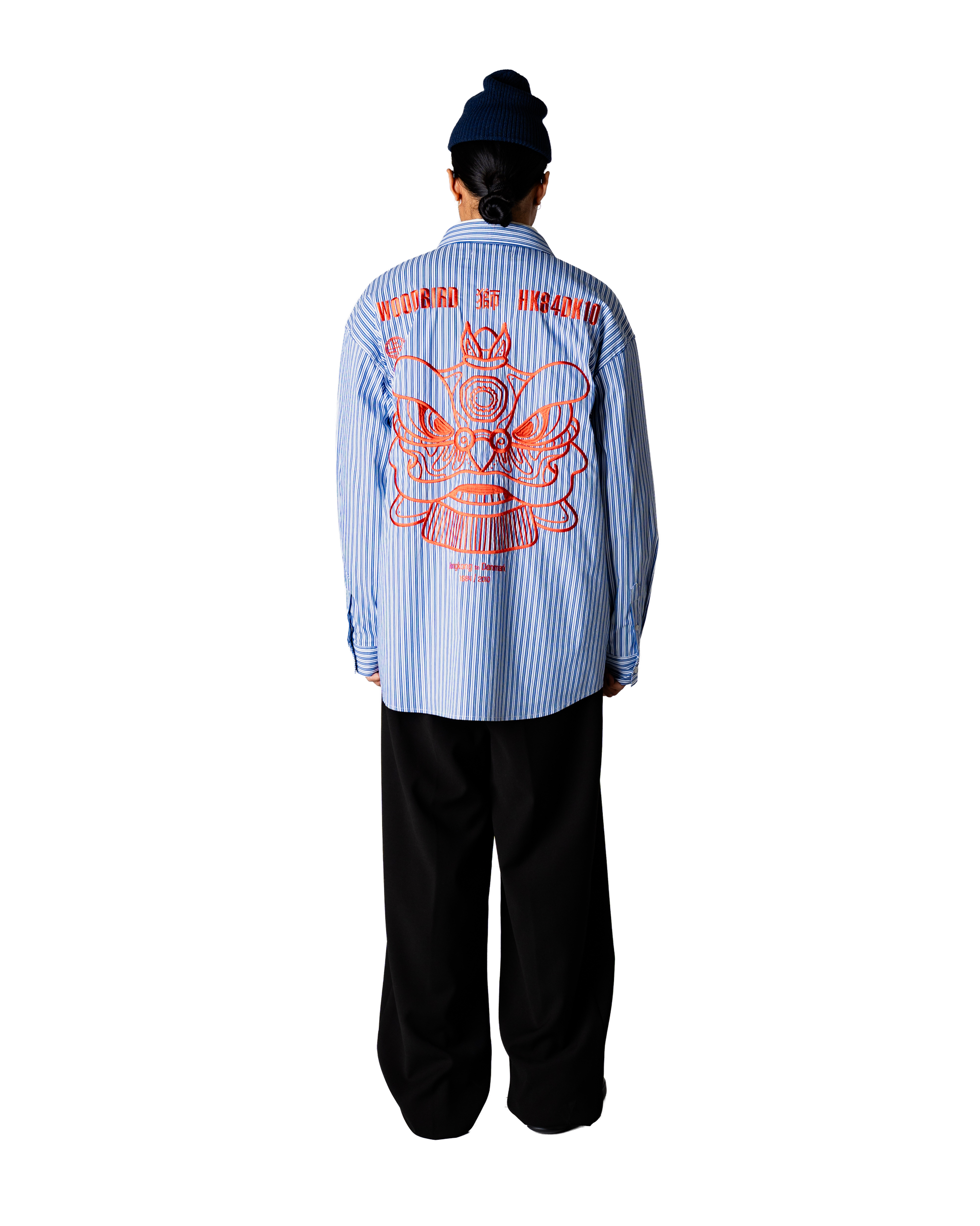 Woodbird WBBrooks Lion Shirt Shirts Light Blue