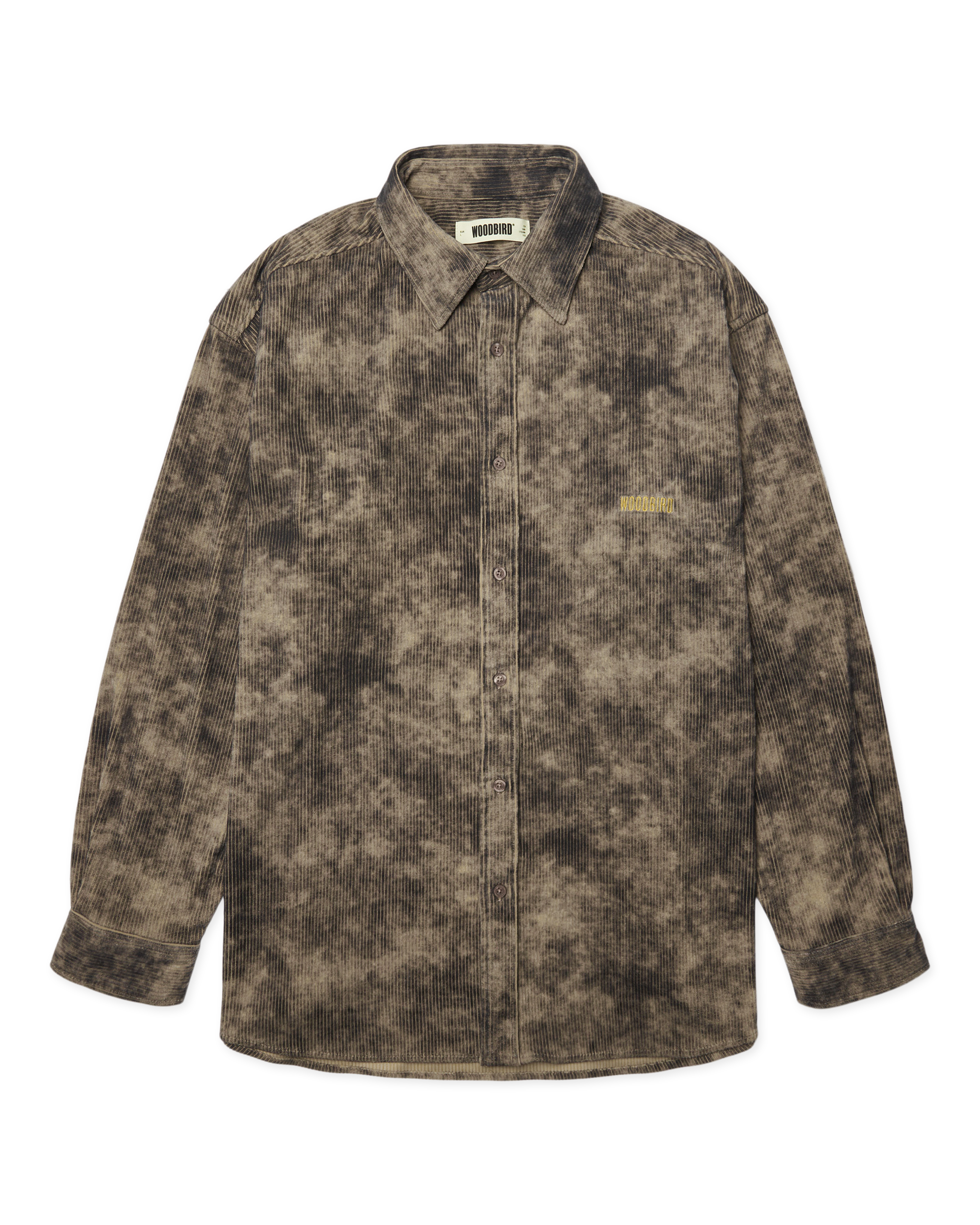 Woodbird WBBrooks Wash Cord Shirt Shirts Dark Olive