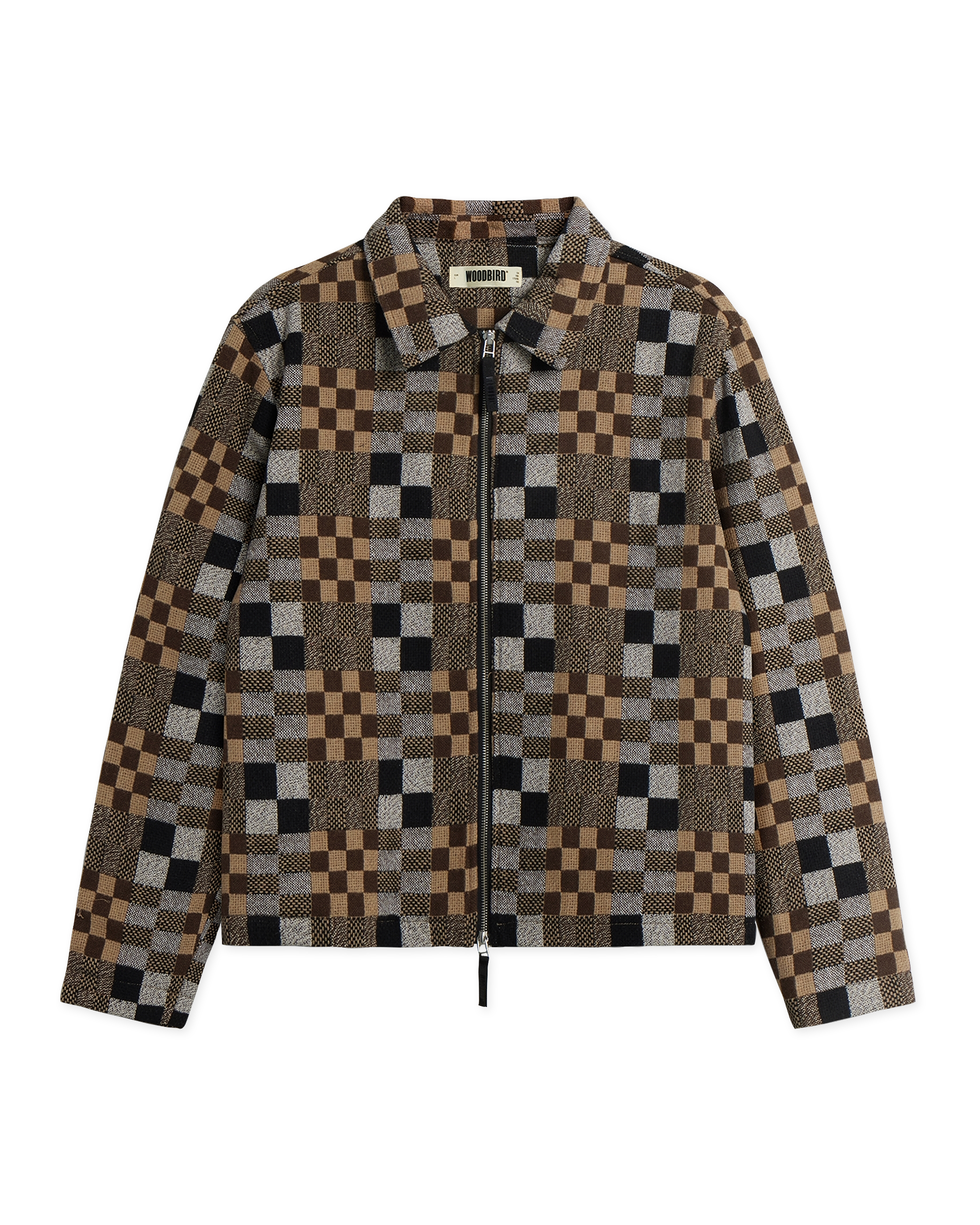 Woodbird WBBuck Patch Jacket Jackets Brown Check