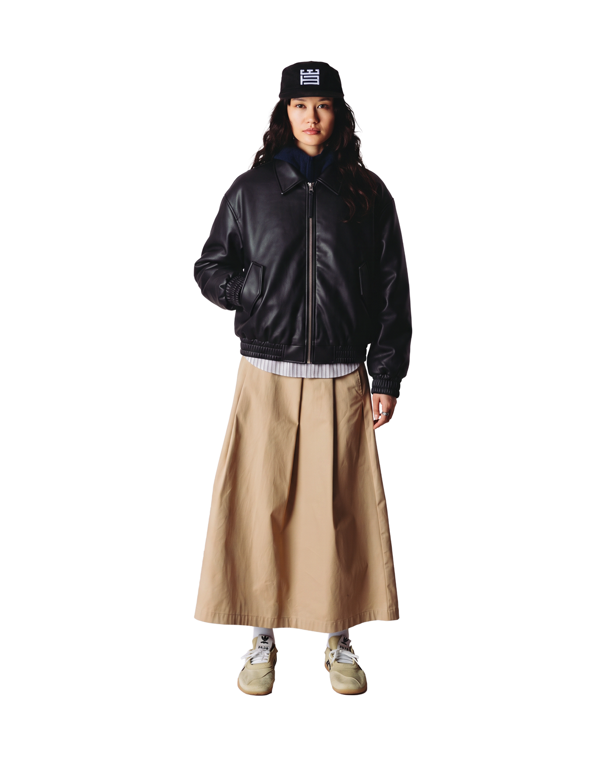 Woodbird Female WBBue Washed PU Jacket Outerwear Black