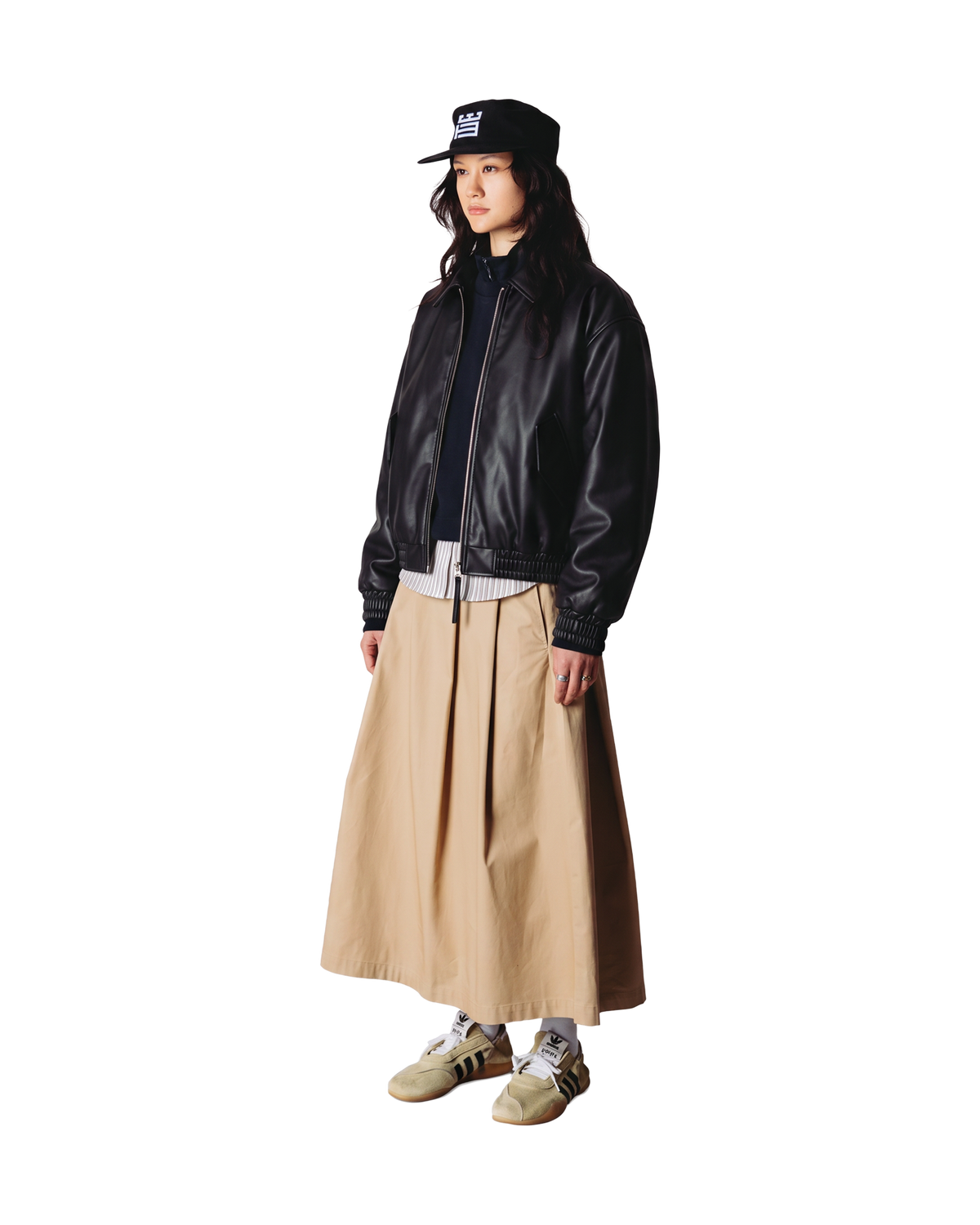 Woodbird Female WBBue Washed PU Jacket Outerwear Black