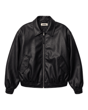 Woodbird Female WBBue Washed PU Jacket Outerwear Black
