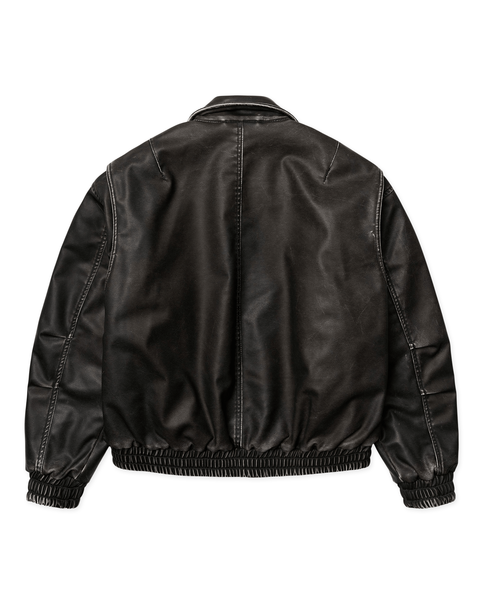Woodbird Female WBBue Washed PU Jacket Outerwear Washed Black