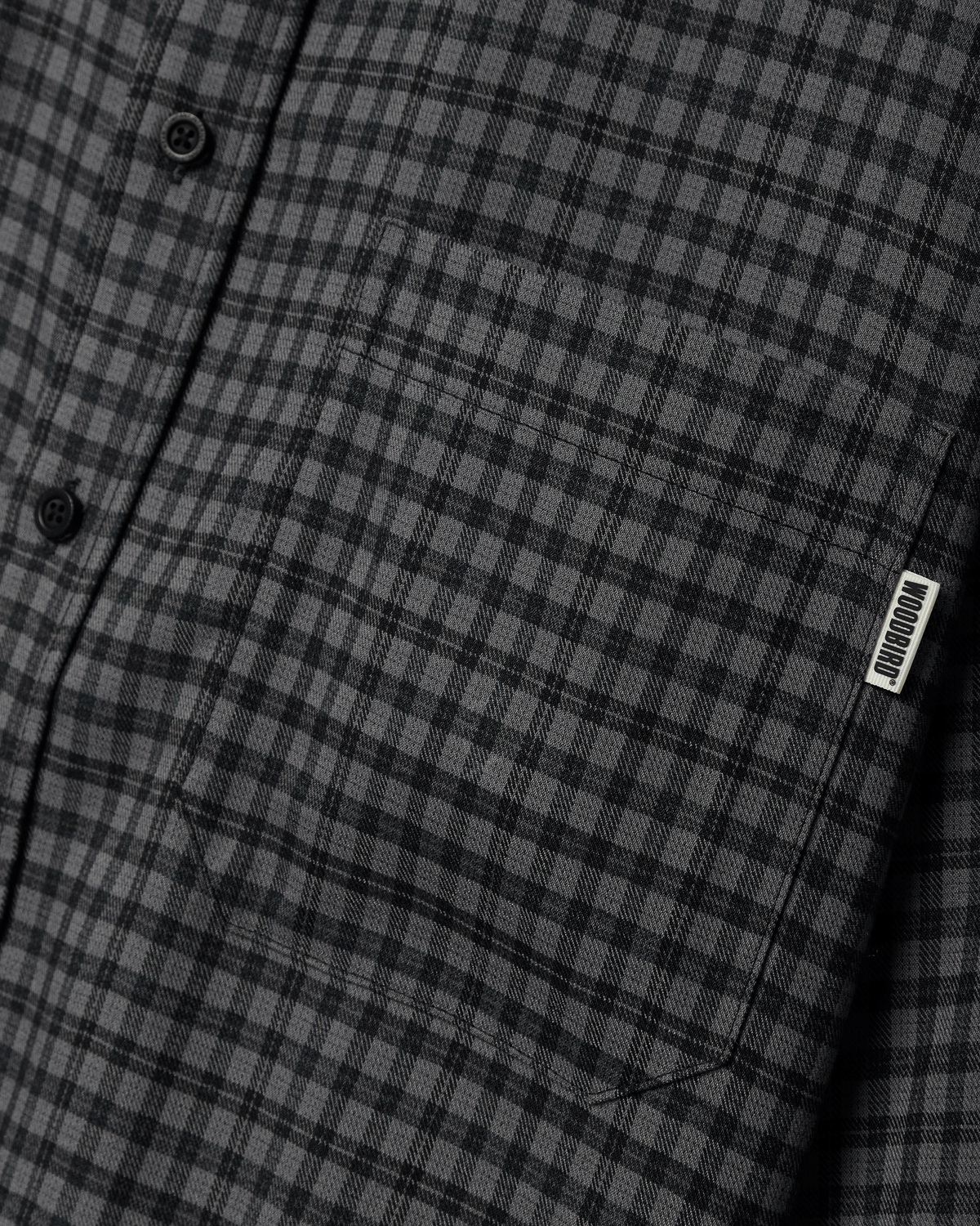 Woodbird WBBuzo Bei Check Shirt Shirts Black