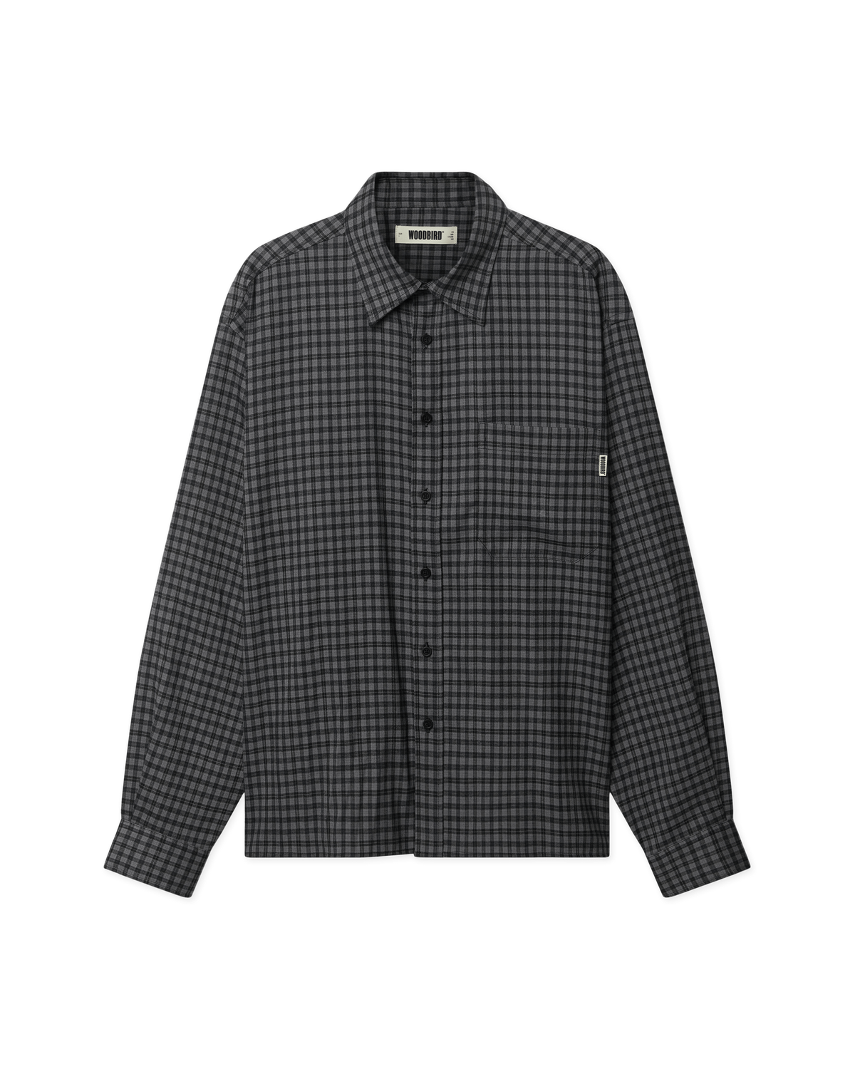 Woodbird WBBuzo Bei Check Shirt Shirts Black