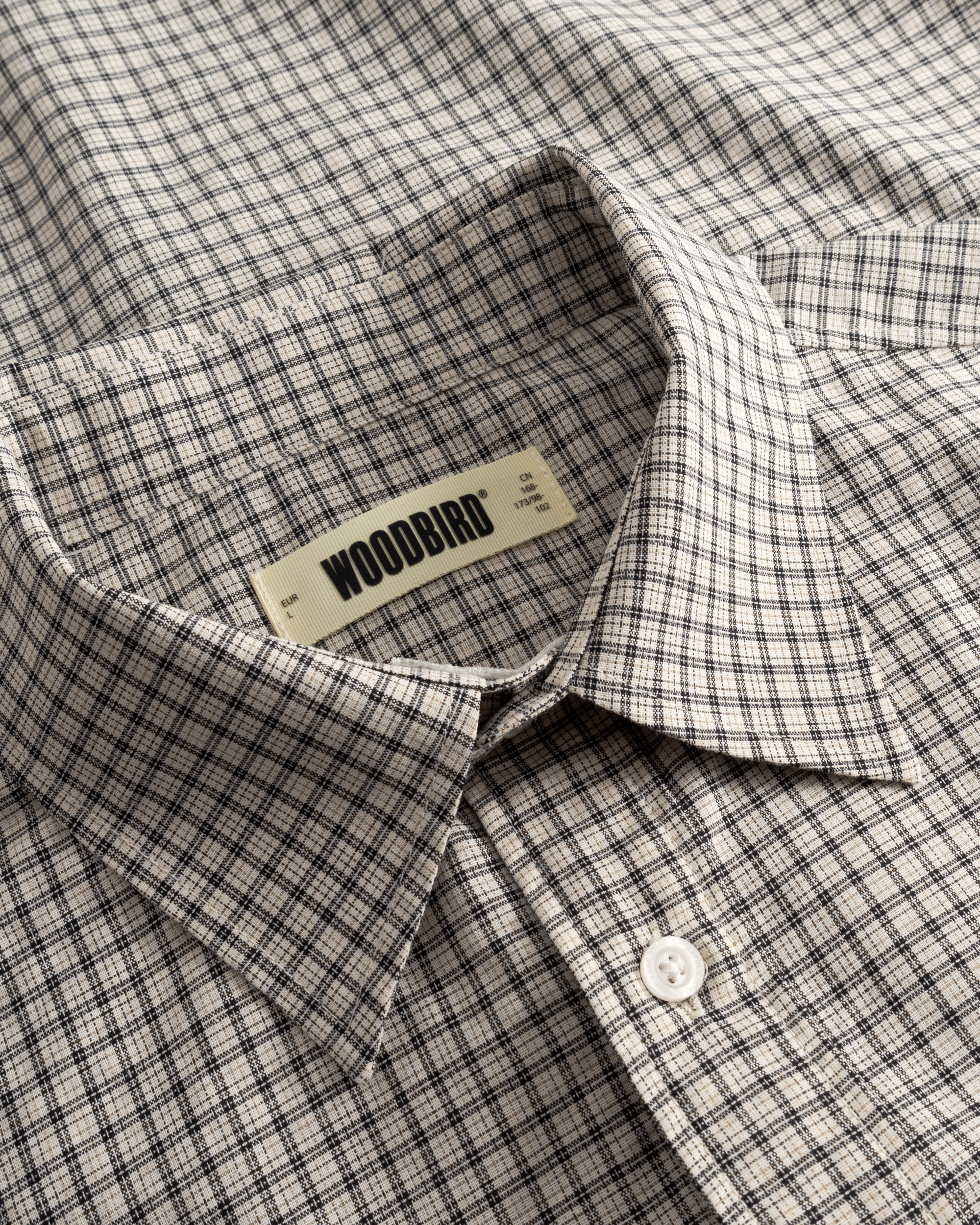 Woodbird WBBuzo Check Shirt Shirts Off White Check