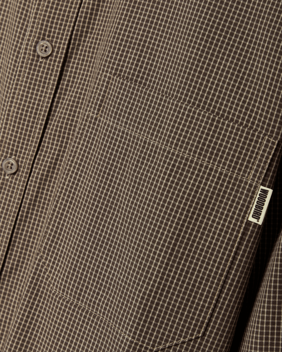Woodbird WBBuzo Chen Check Shirt Shirts Brown