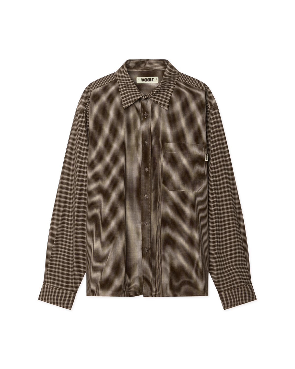 Woodbird WBBuzo Chen Check Shirt Shirts Brown