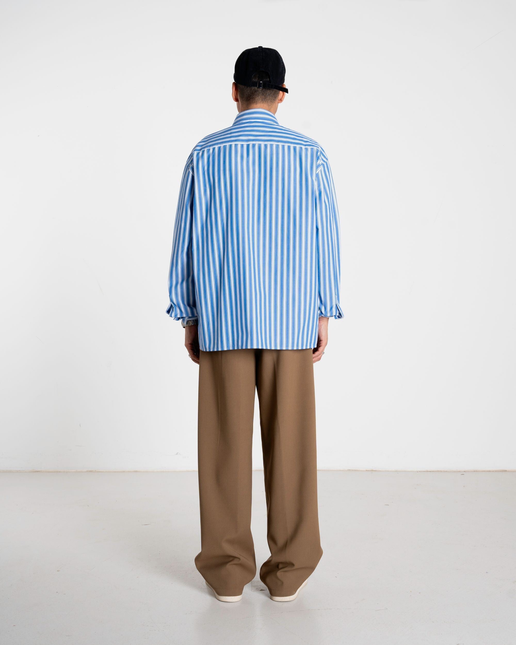 Woodbird WBBuzo Classic Shirt Shirts Blue Stripe