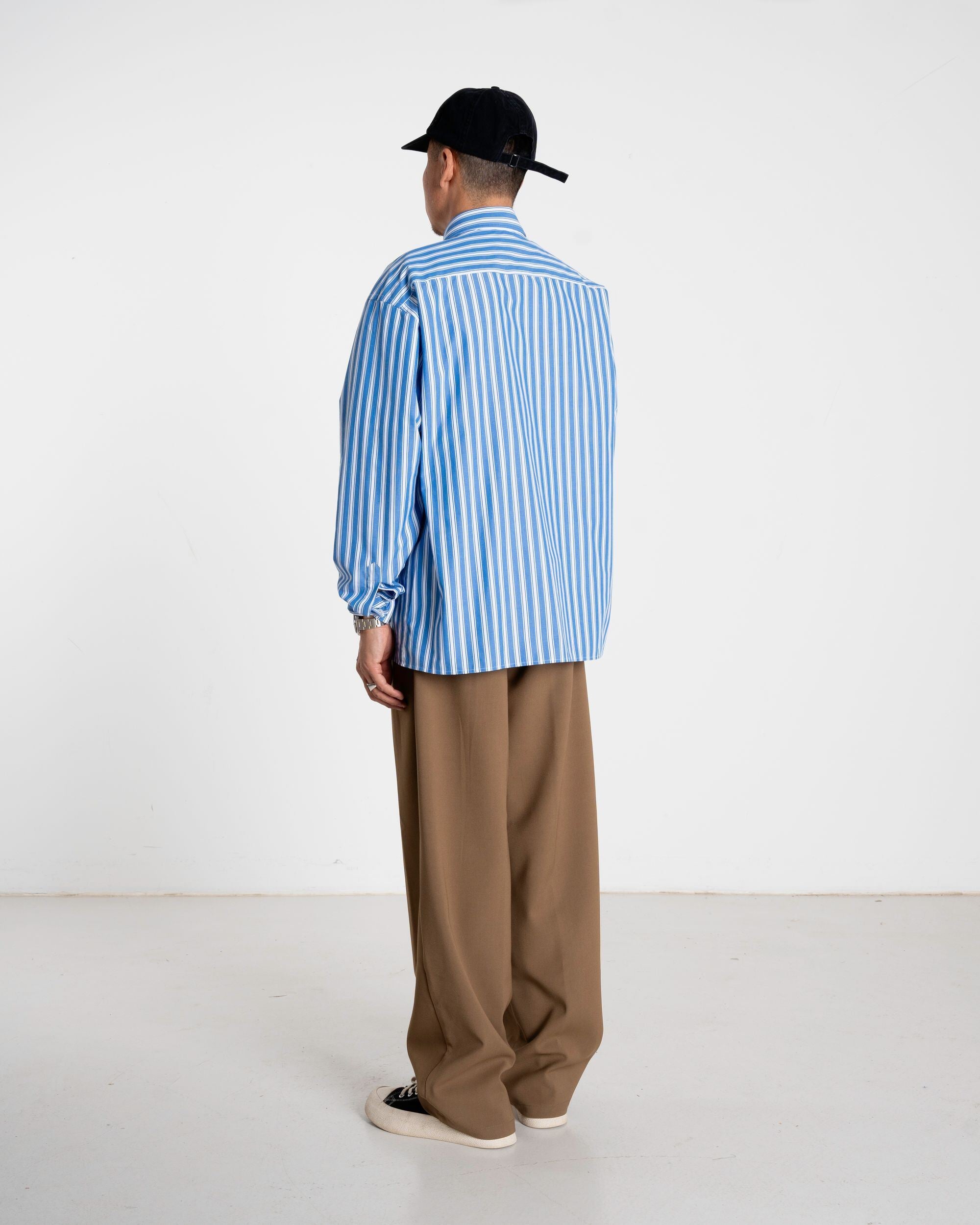 Woodbird WBBuzo Classic Shirt Shirts Blue Stripe