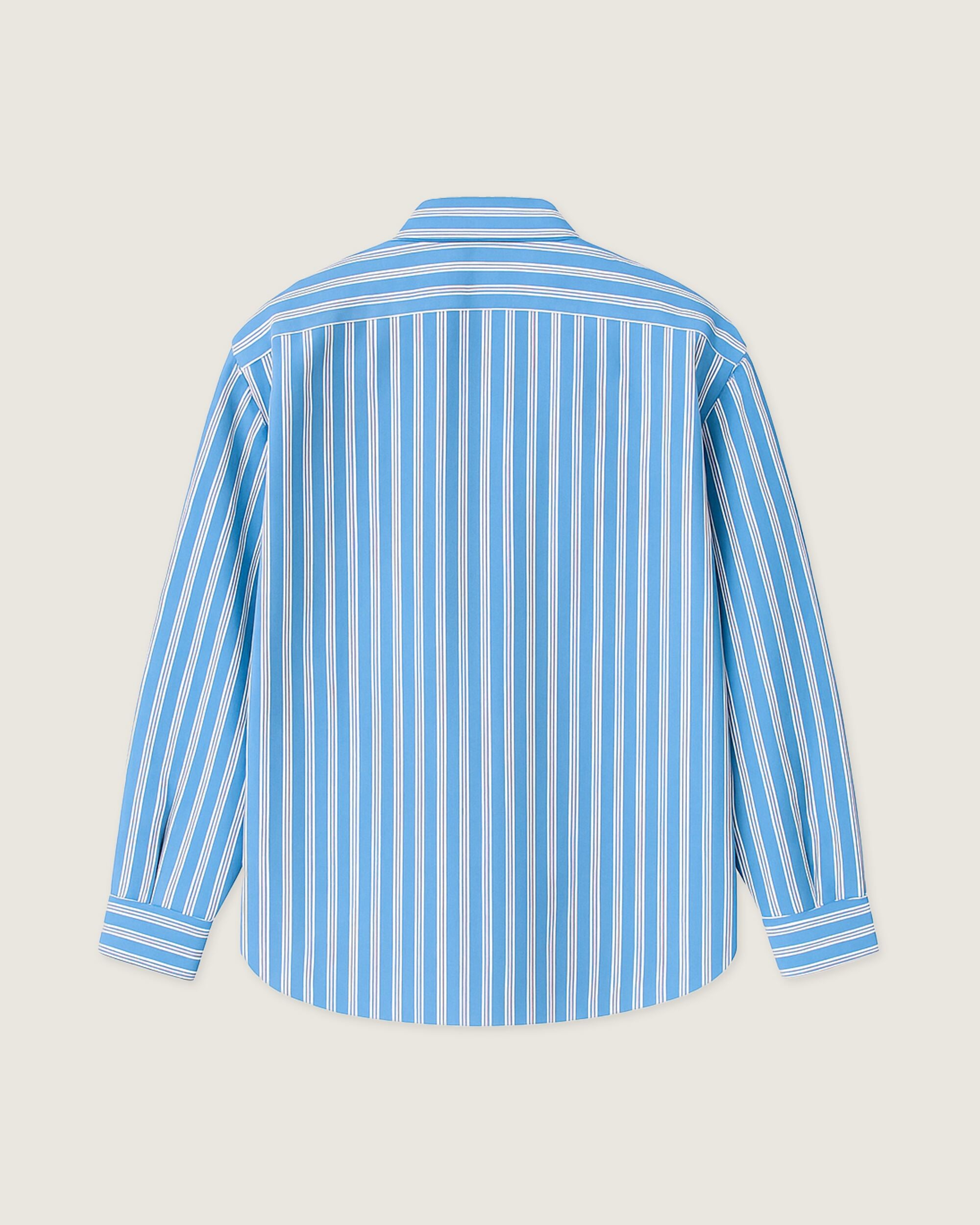 Woodbird WBBuzo Classic Shirt Shirts Blue Stripe