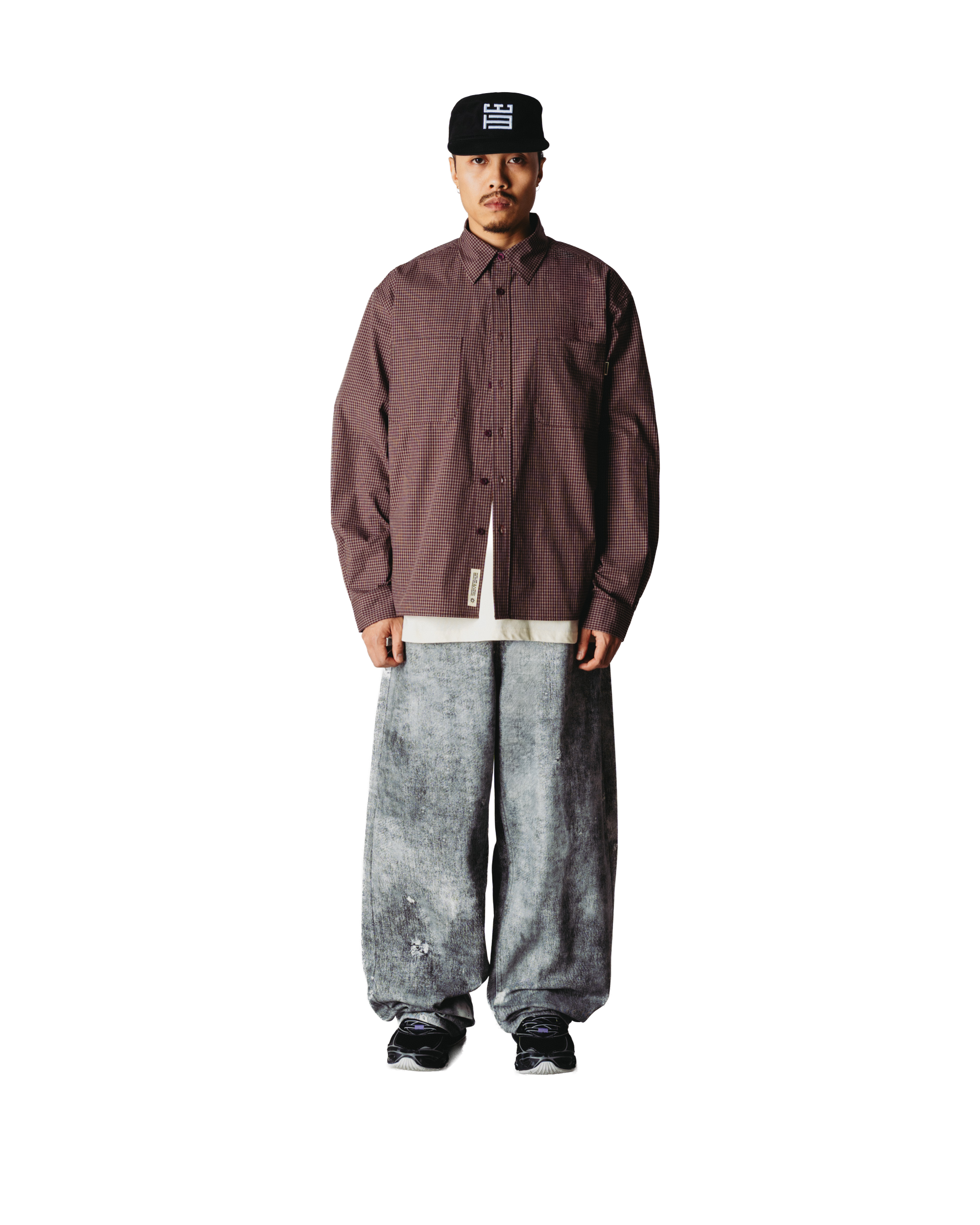 Woodbird WBBuzo Dau Check Shirt Shirts Brown-Red