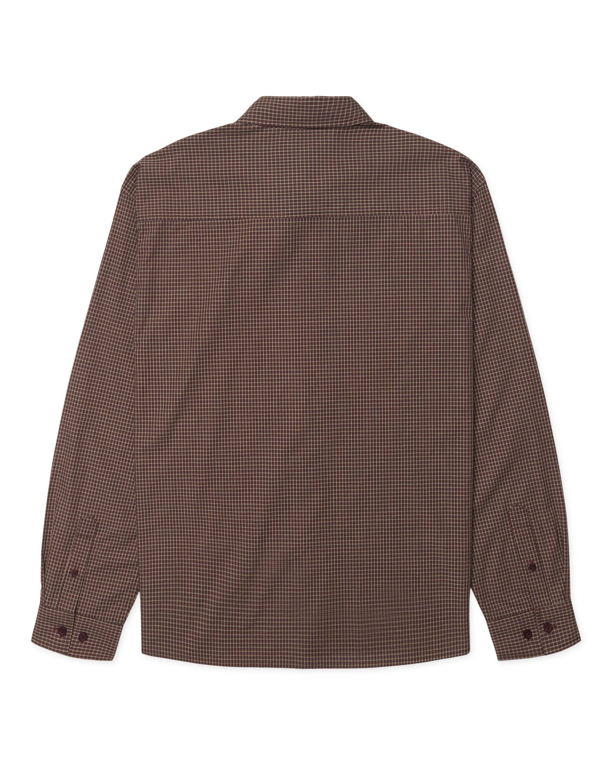 Woodbird WBBuzo Dau Check Shirt Shirts Brown-Red