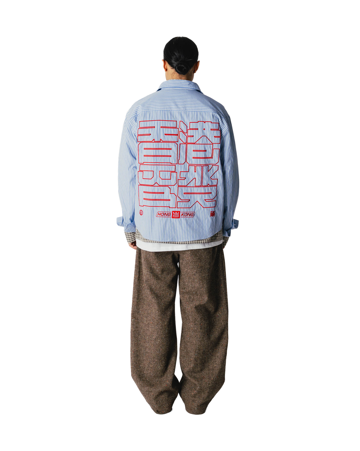 Woodbird WBBuzo HK Stripe Shirt Shirts Blue