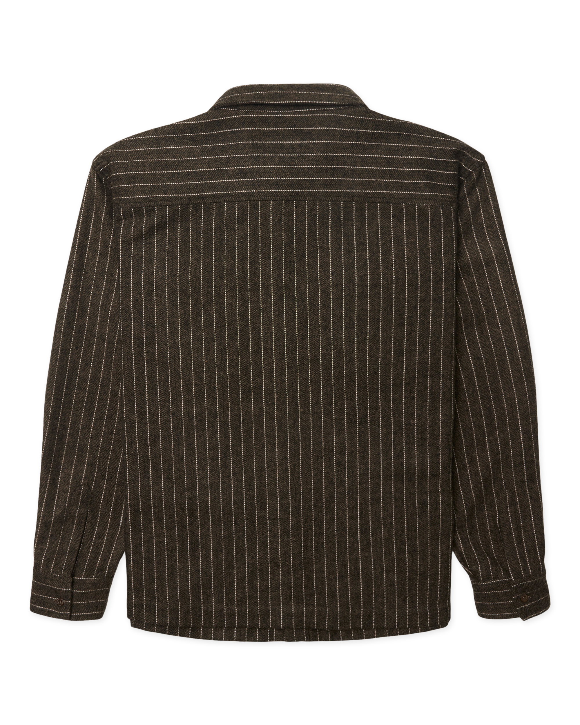 Woodbird WBBuzo Herringbone Shirt Shirts Dark Olive