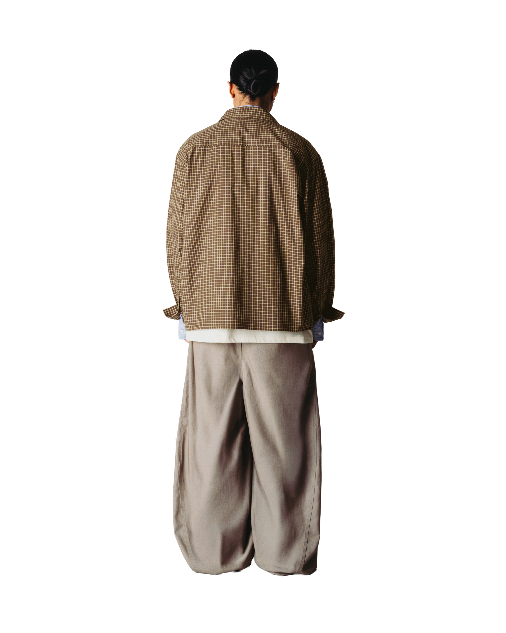 Woodbird WBBuzo Man Check Shirt Shirts Brown-Honey