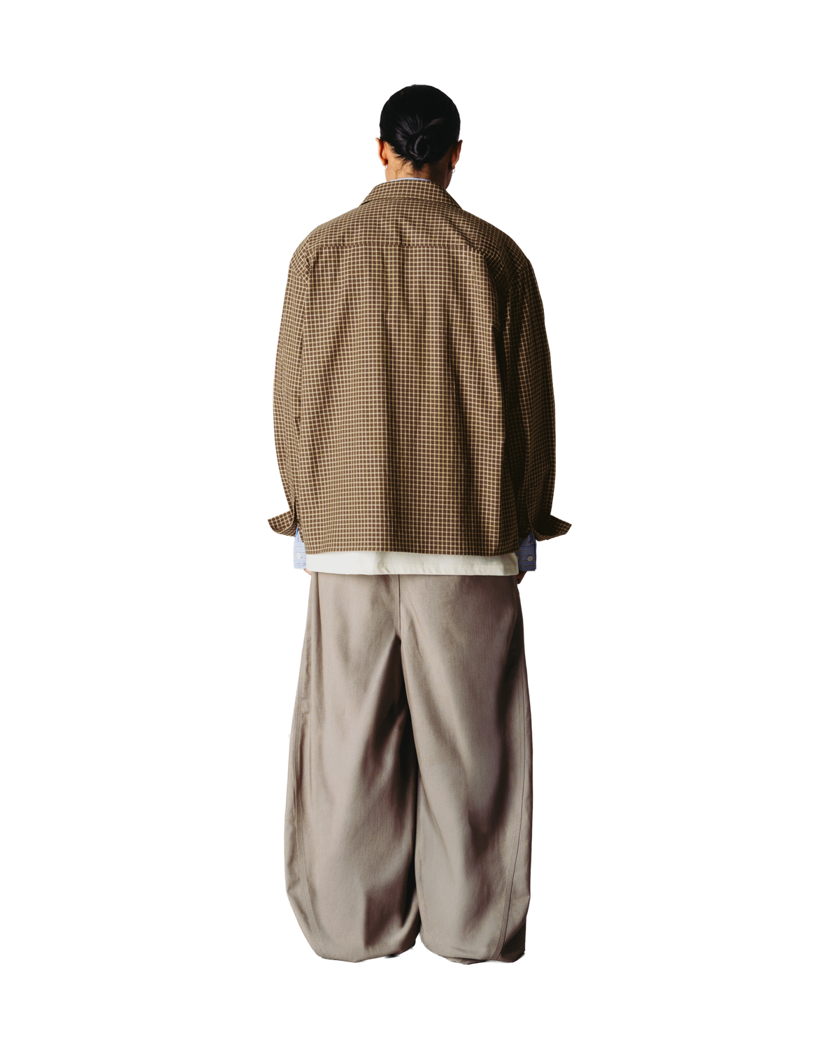 Woodbird WBBuzo Man Check Shirt Shirts Brown-Honey