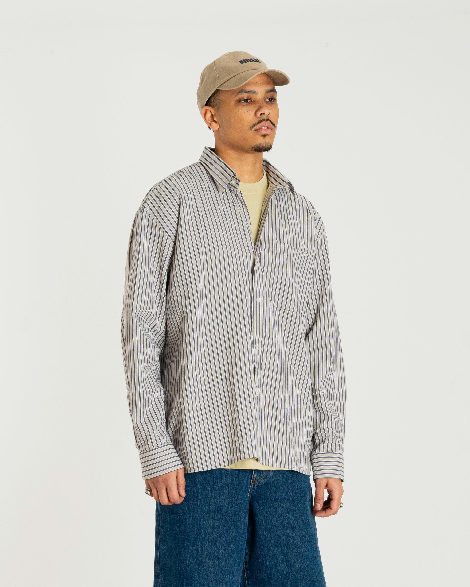 Woodbird WBBuzo Ming Shirt Shirts Grey