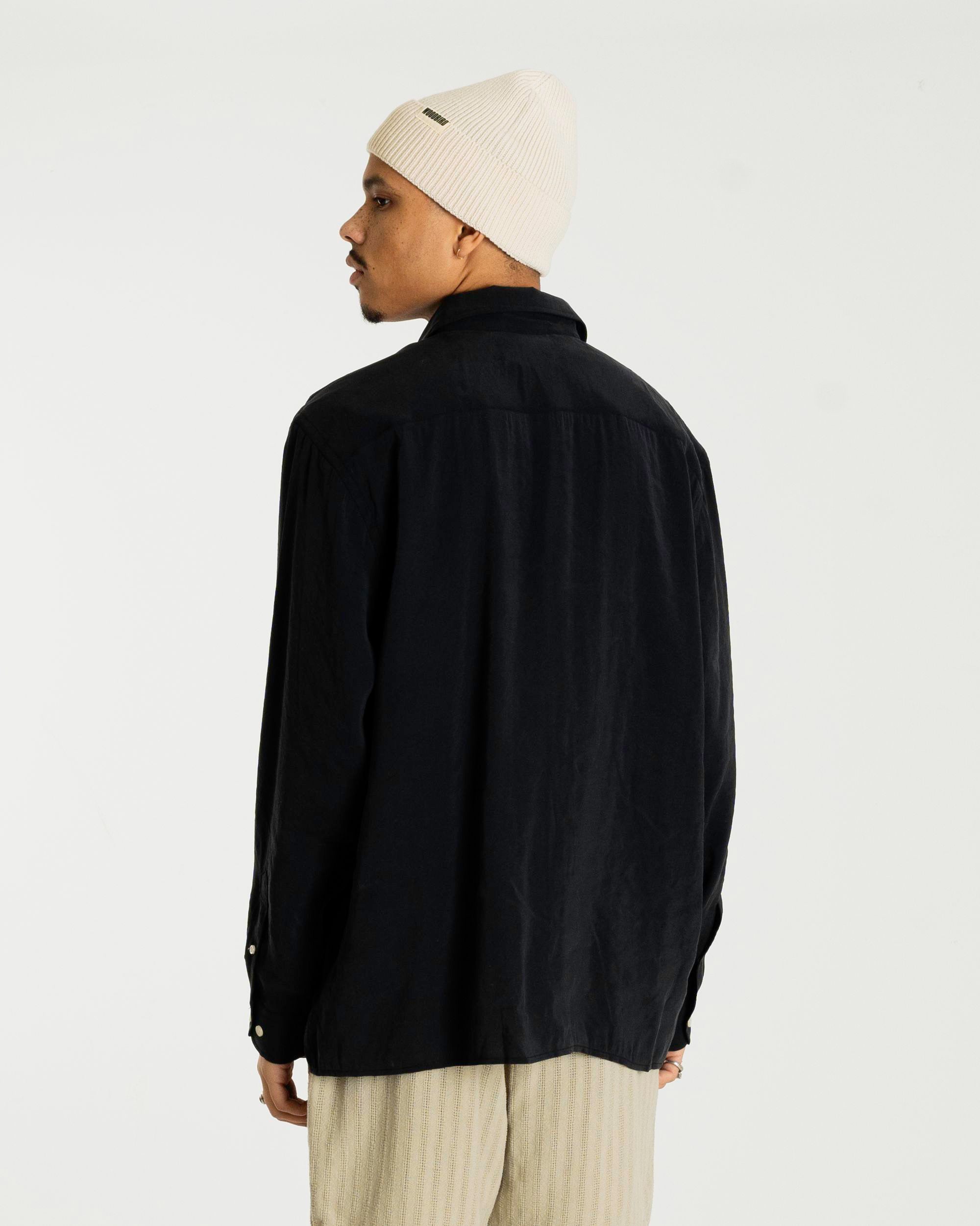 Woodbird WBBuzo Modu Shirt Shirts Black