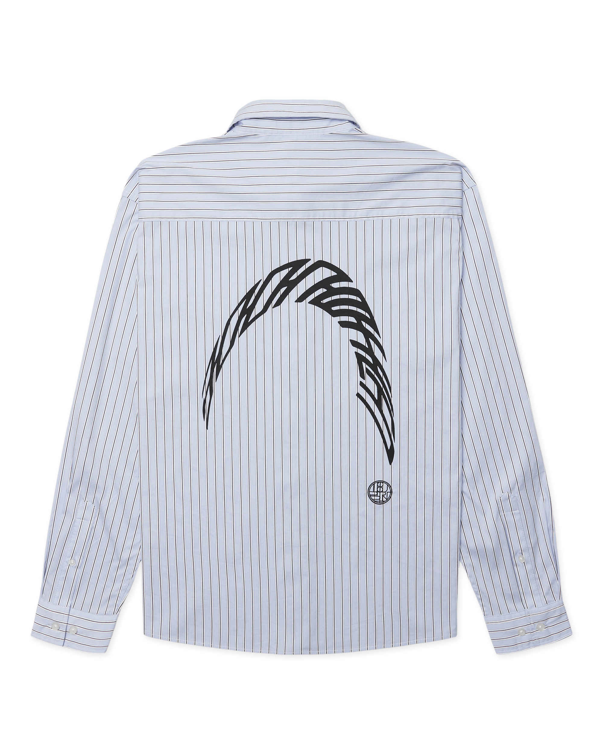 Woodbird WBBuzo Warp Stripe Shirt Shirts Blue-White