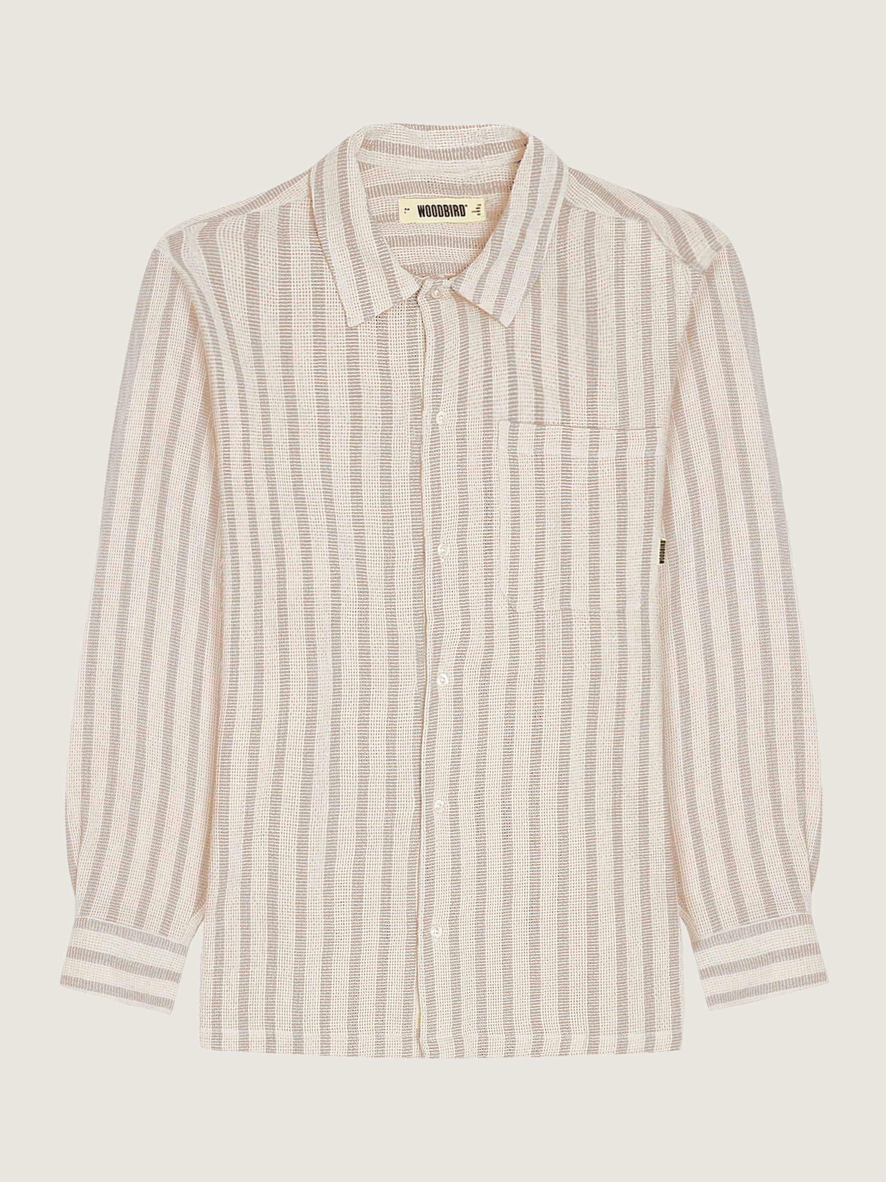 Woodbird WBBuzo Weeve Shirt Shirts Sand