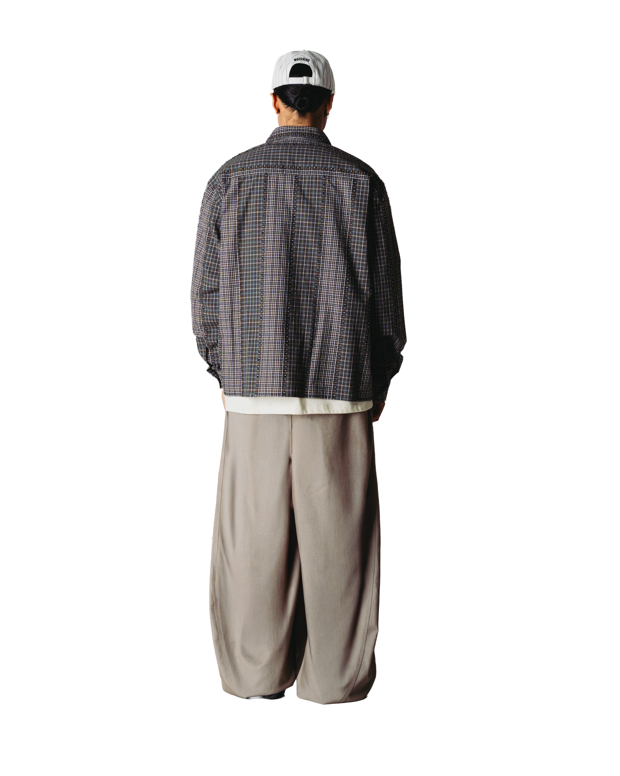 Woodbird WBBuzo Woma Check Shirt Shirts Brown-Green