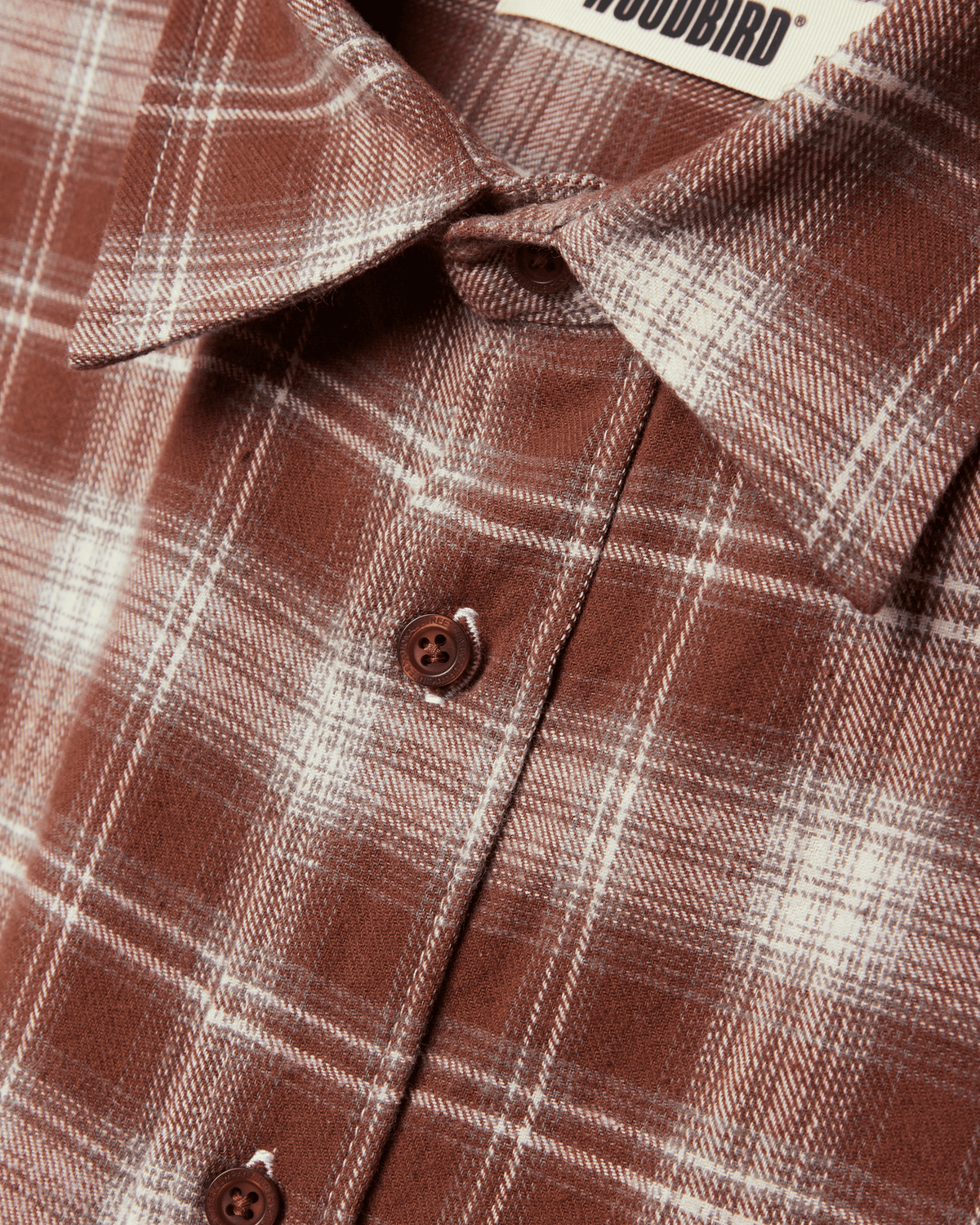 Woodbird WBBuzo Yeng Check Shirt Shirts Off White-Red