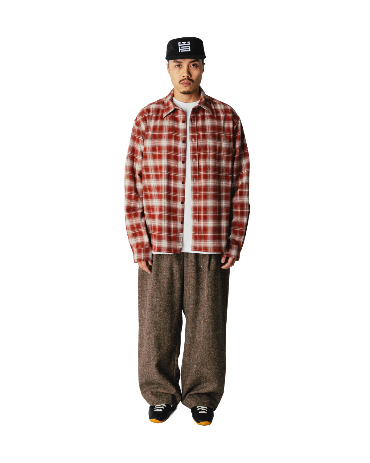 Woodbird WBBuzo Yeng Check Shirt Shirts Off White-Red