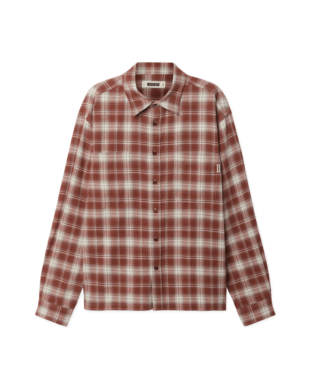 Woodbird WBBuzo Yeng Check Shirt Shirts Off White-Red