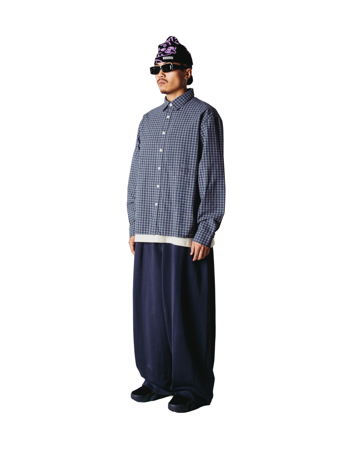 Woodbird WBBuzo Yu Check Shirt Shirts Blue