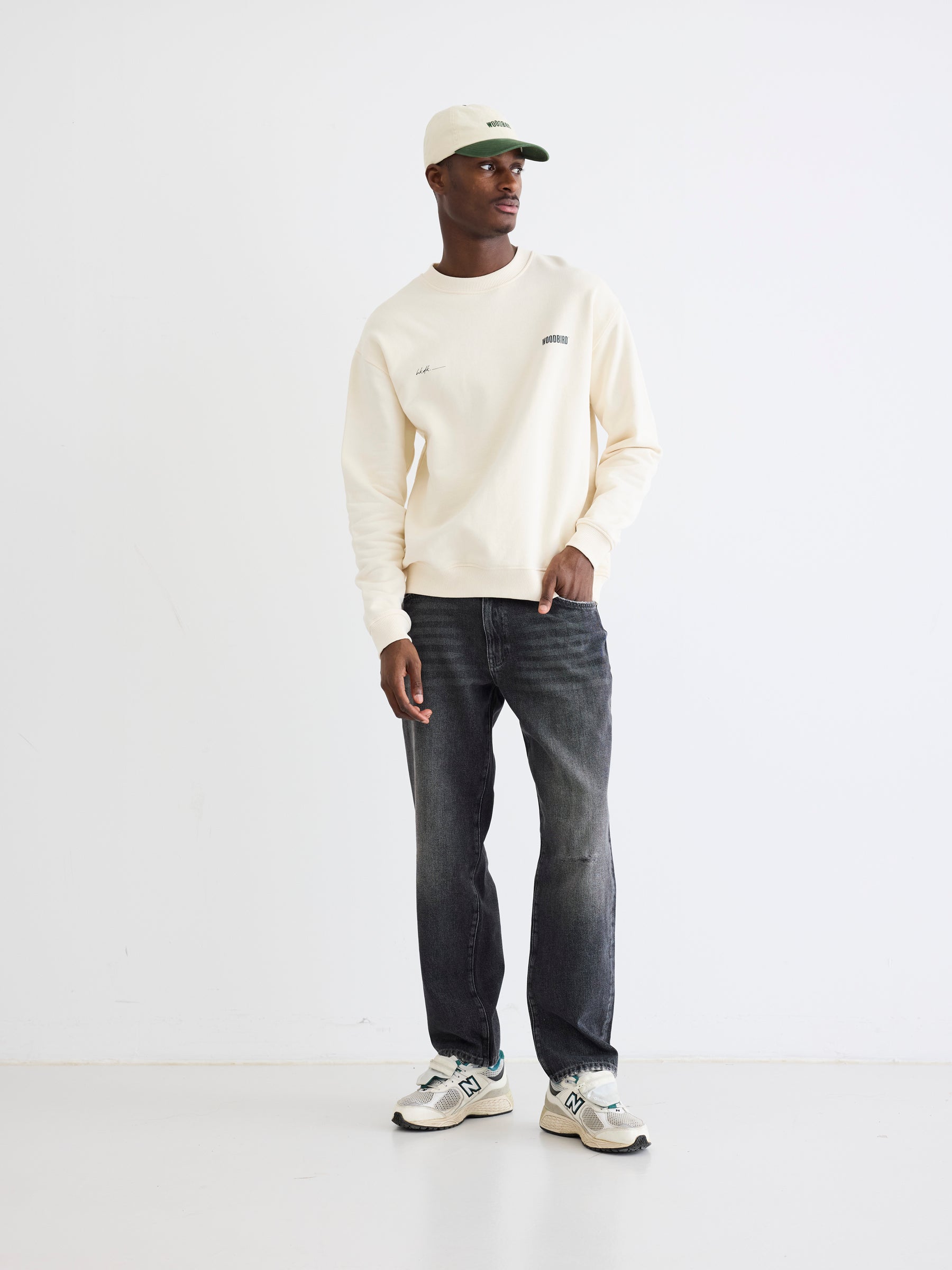 Woodbird WBCane 8410 Crew Sweats Off White