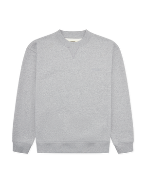 Woodbird WBCane Base Crew Sweats Grey Melange