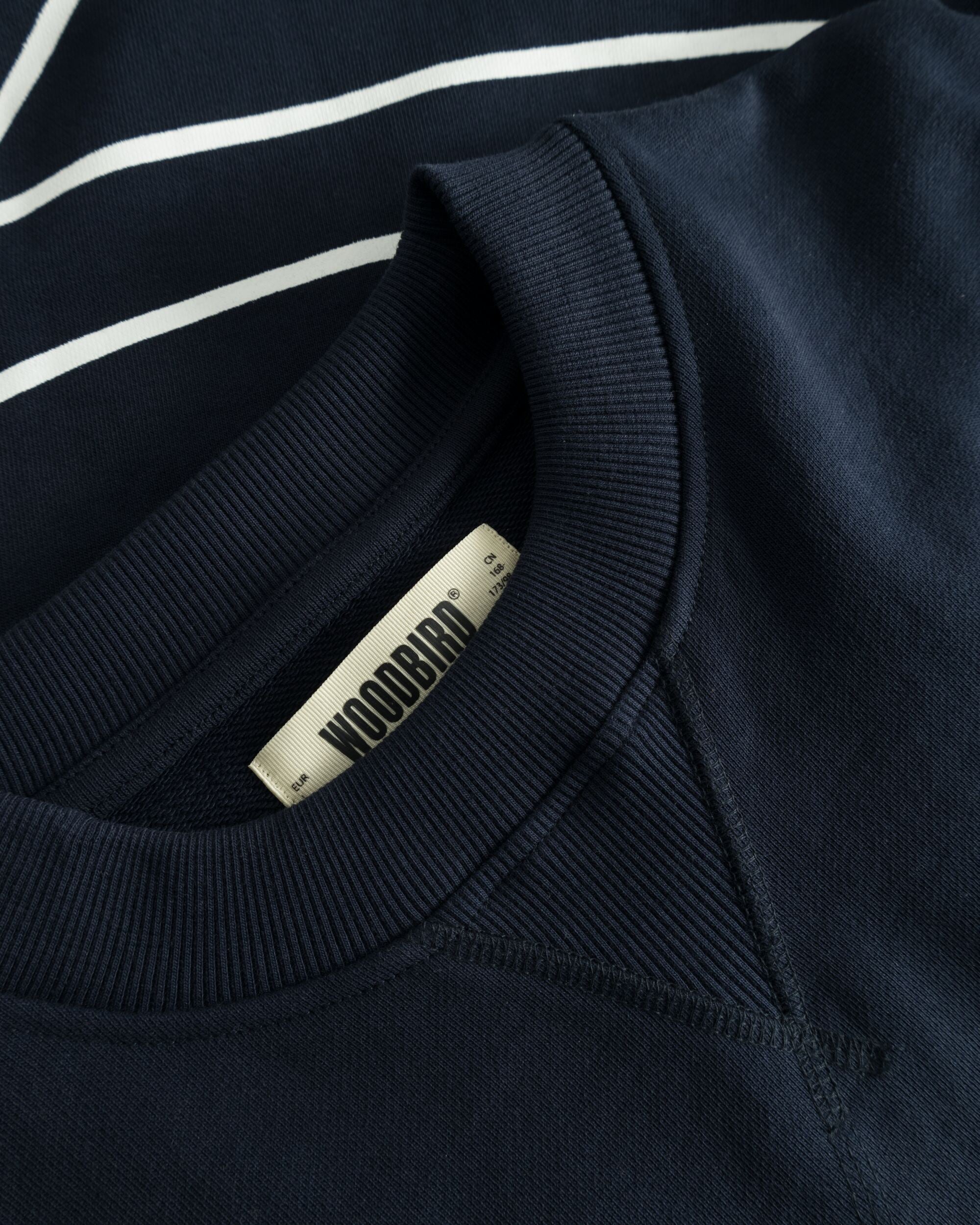 Woodbird WBCane Bowl Crew Sweats Dark Navy