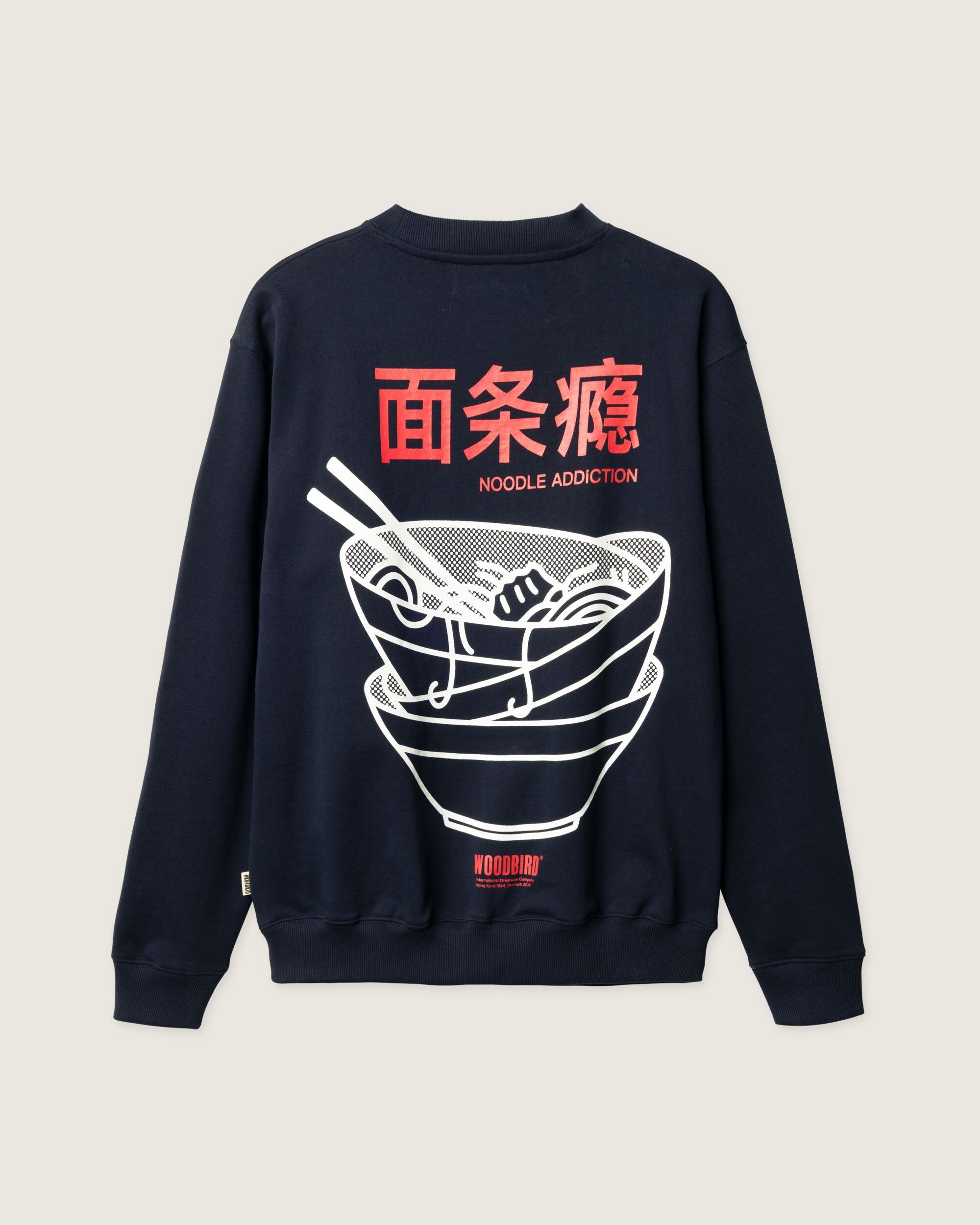Woodbird WBCane Bowl Crew Sweats Dark Navy