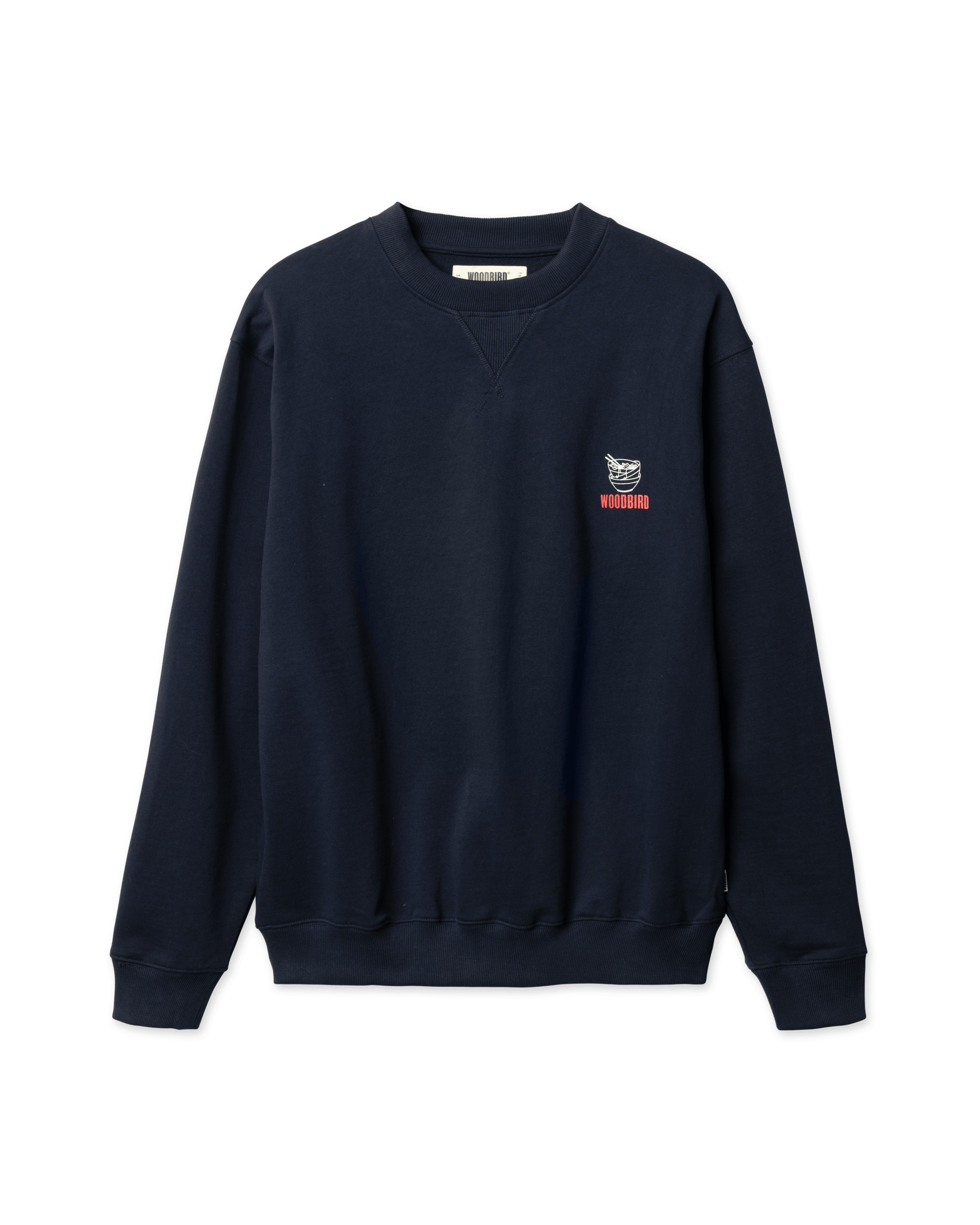 Woodbird WBCane Bowl Crew Sweats Dark Navy
