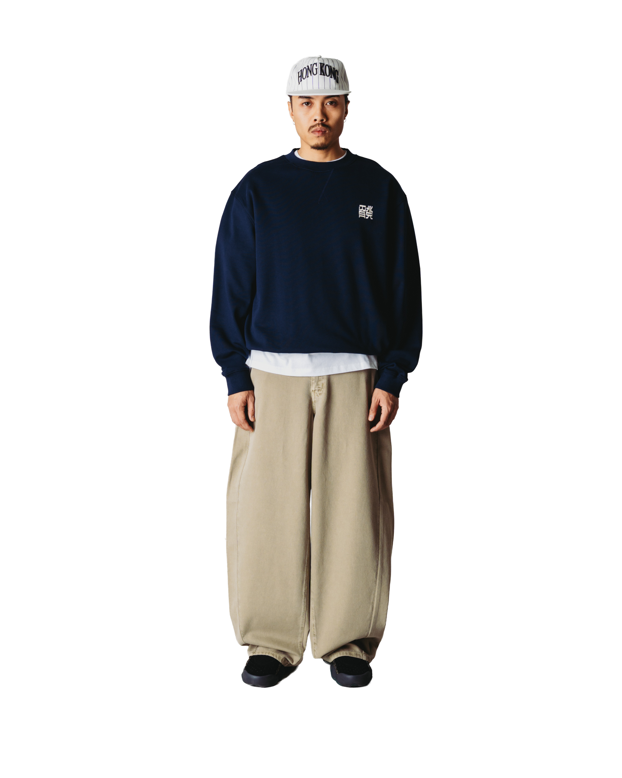 Woodbird WBCane HK Crew Sweats Dark Navy