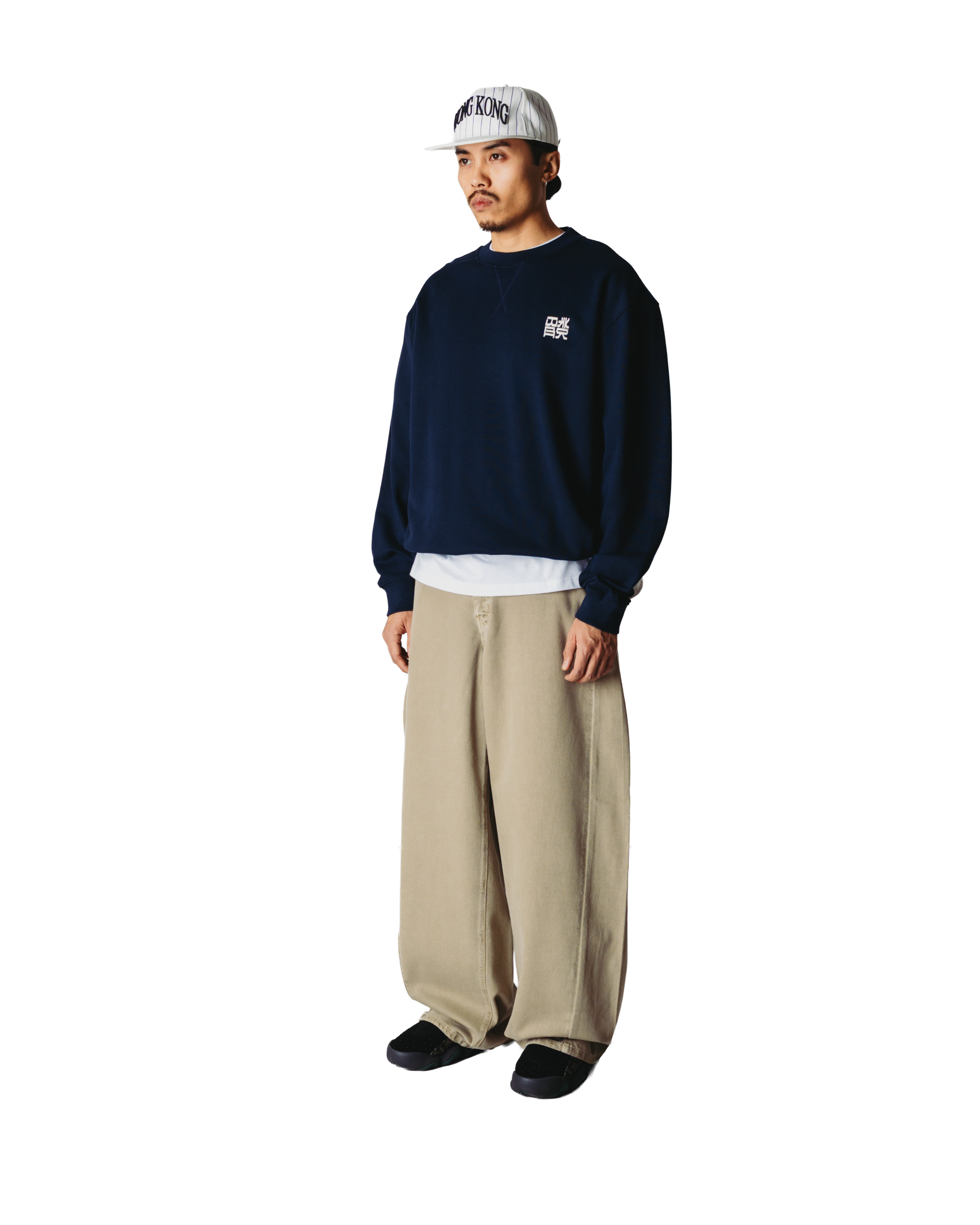 Woodbird WBCane HK Crew Sweats Dark Navy