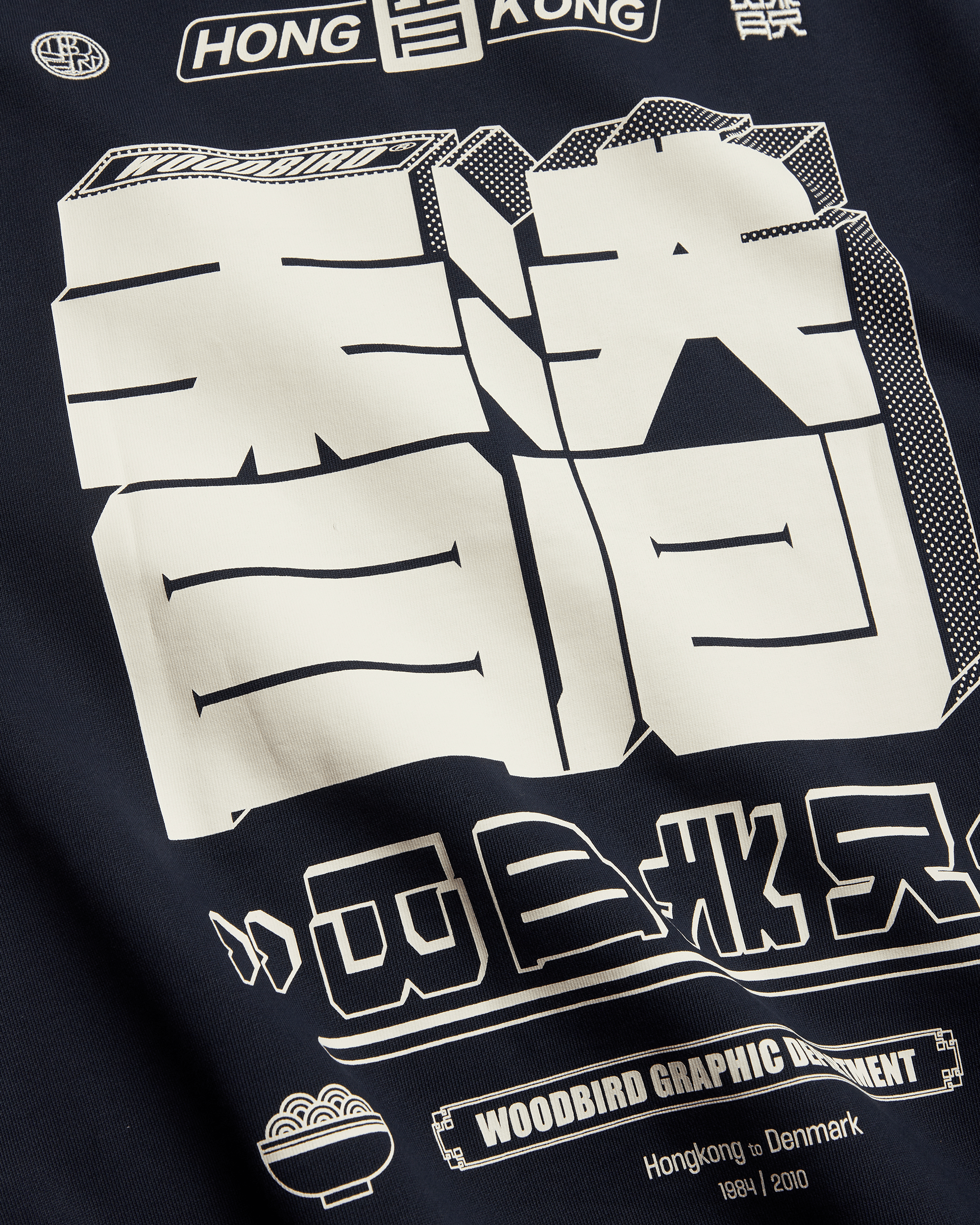 Woodbird WBCane HK Crew Sweats Dark Navy