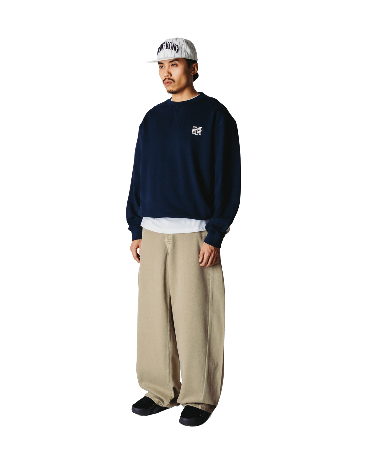 Woodbird WBCane HK Crew Sweats Dark Navy