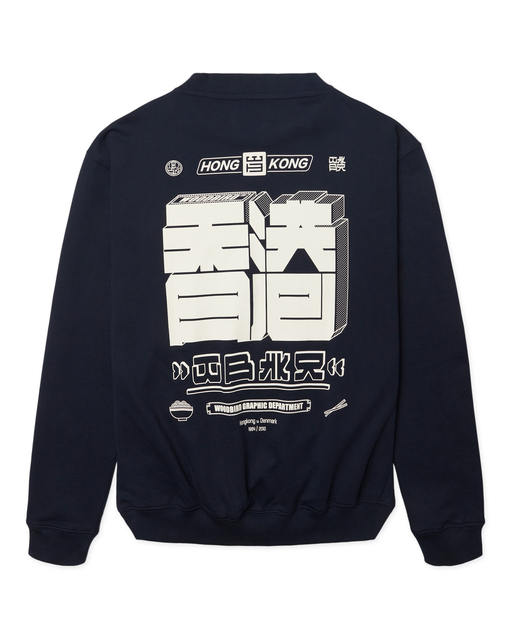 Woodbird WBCane HK Crew Sweats Dark Navy