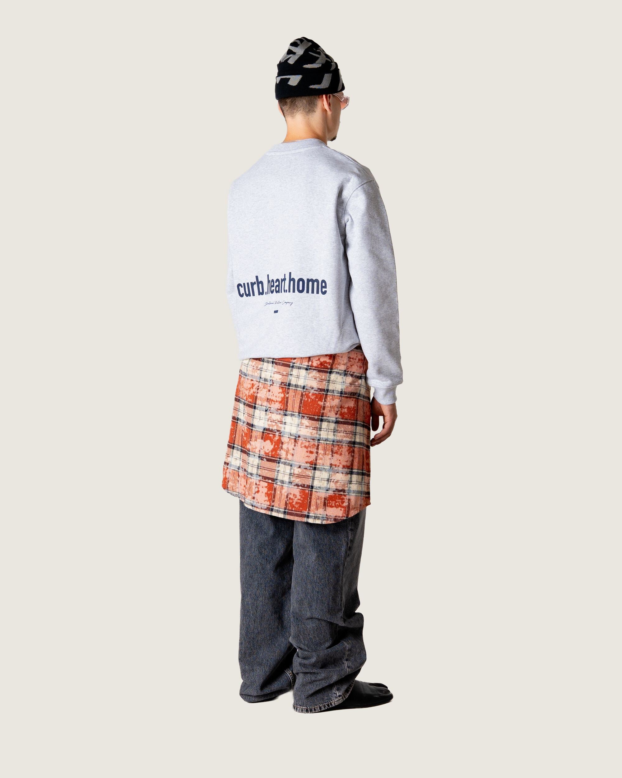Woodbird WBCane Home Crew Sweats Snow Melange