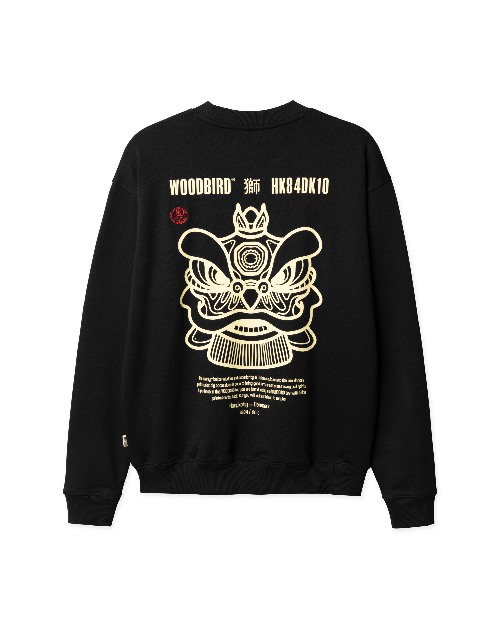 Woodbird WBCane Lion Crew Sweats Black