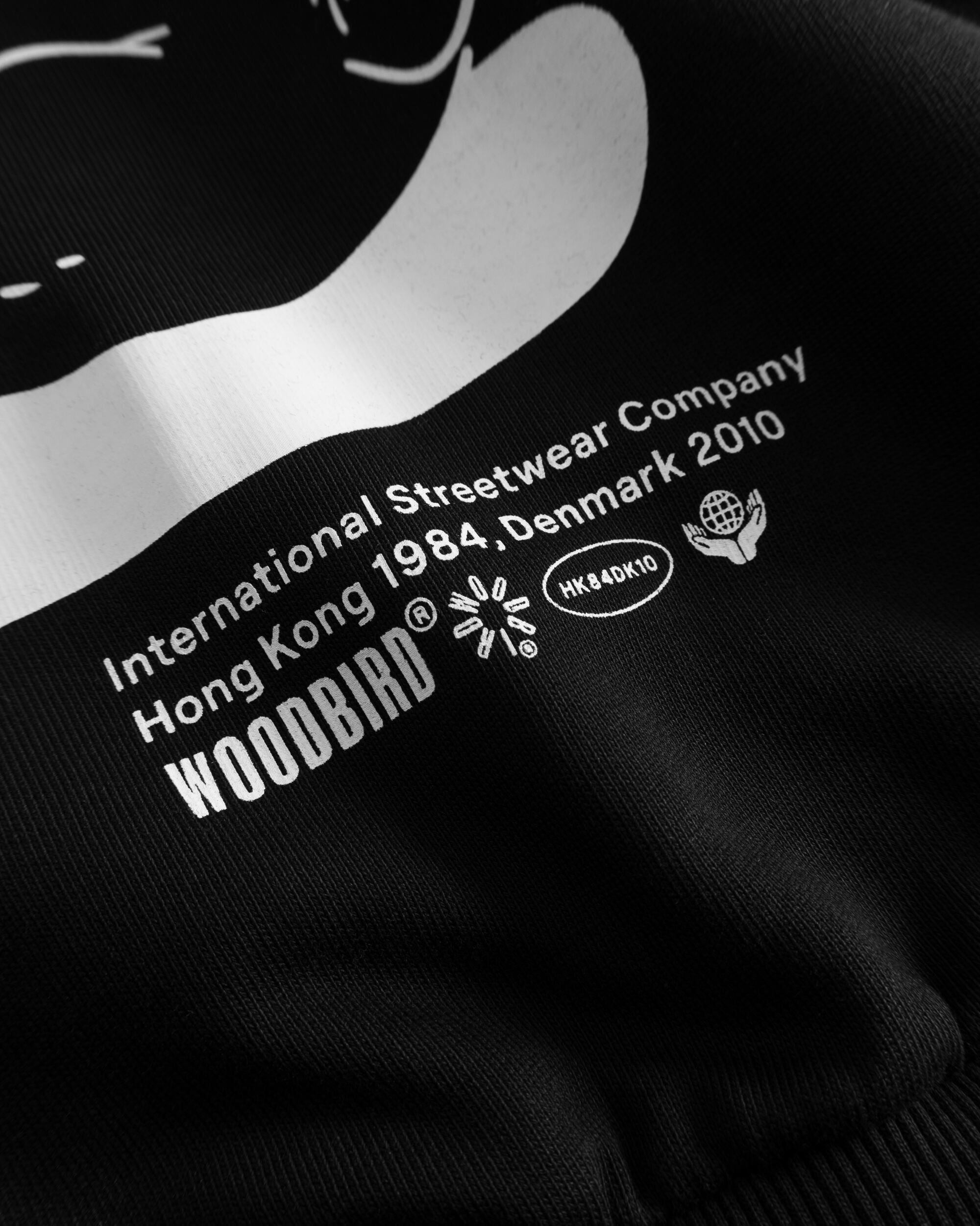 Woodbird WBCane Ming Crew Sweats Black