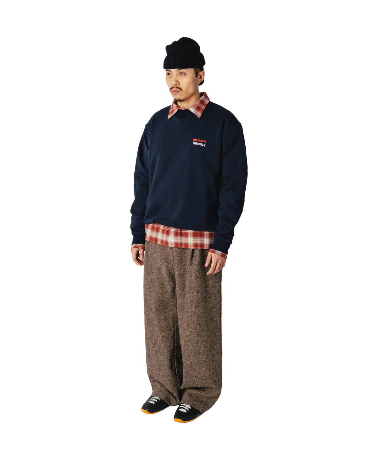 Woodbird WBCane Pack Crew Sweats Dark Navy