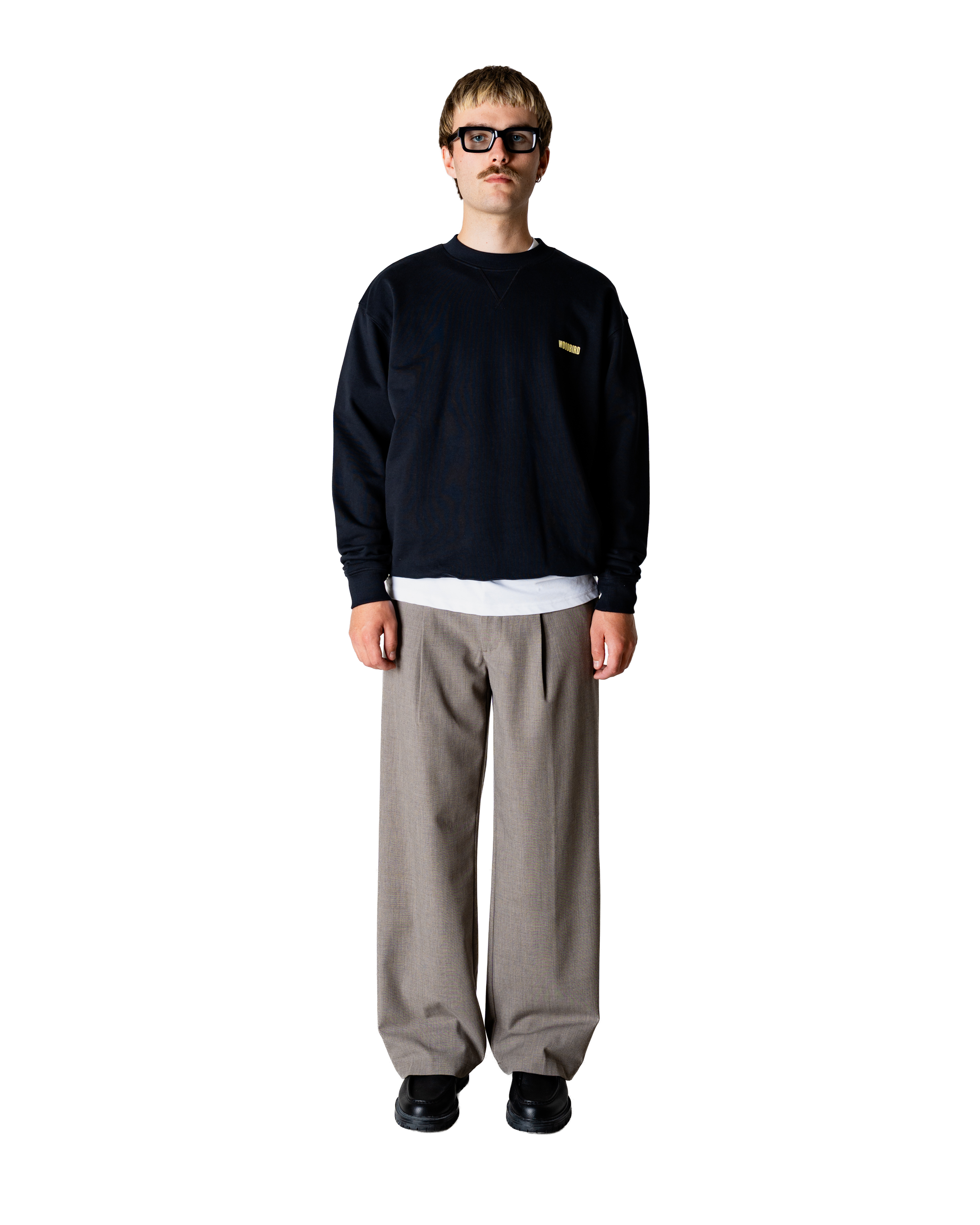 Woodbird WBCane Sea Crew Sweats Black