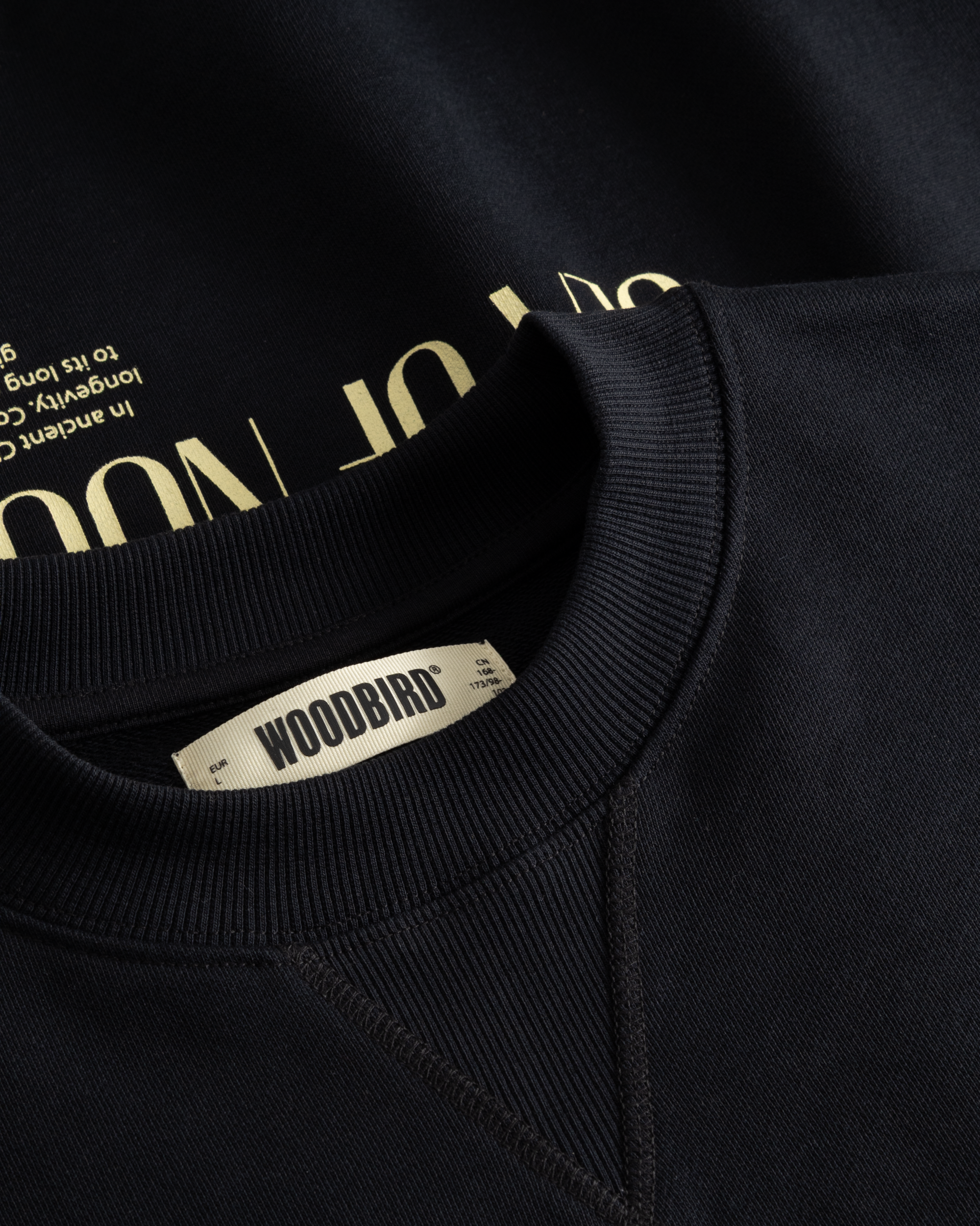 Woodbird WBCane Sea Crew Sweats Black