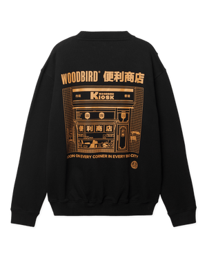 Woodbird WBCane Shop Crew Sweats Black